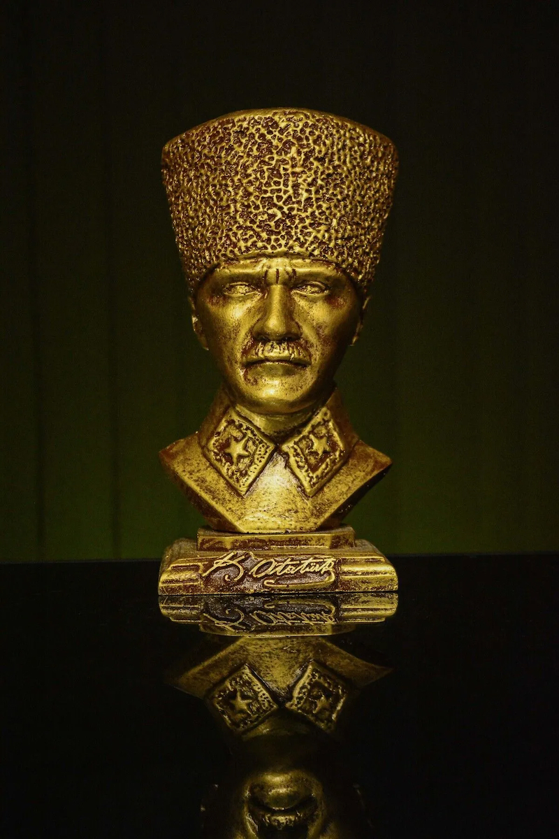 Özel Tasarım Mustafa Kemal Atatürk Büstü Heykel Biblo