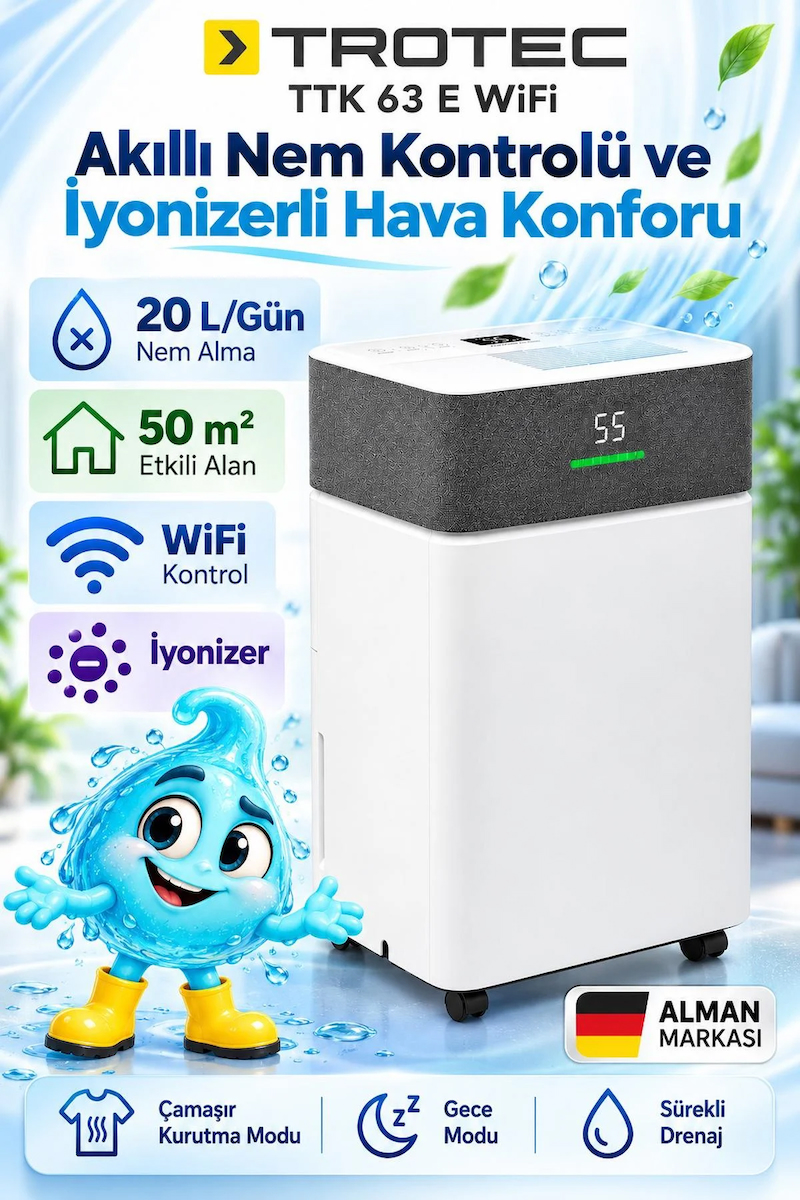 TROTEC Nem Alma Cihazı TTK 63 E WiFi