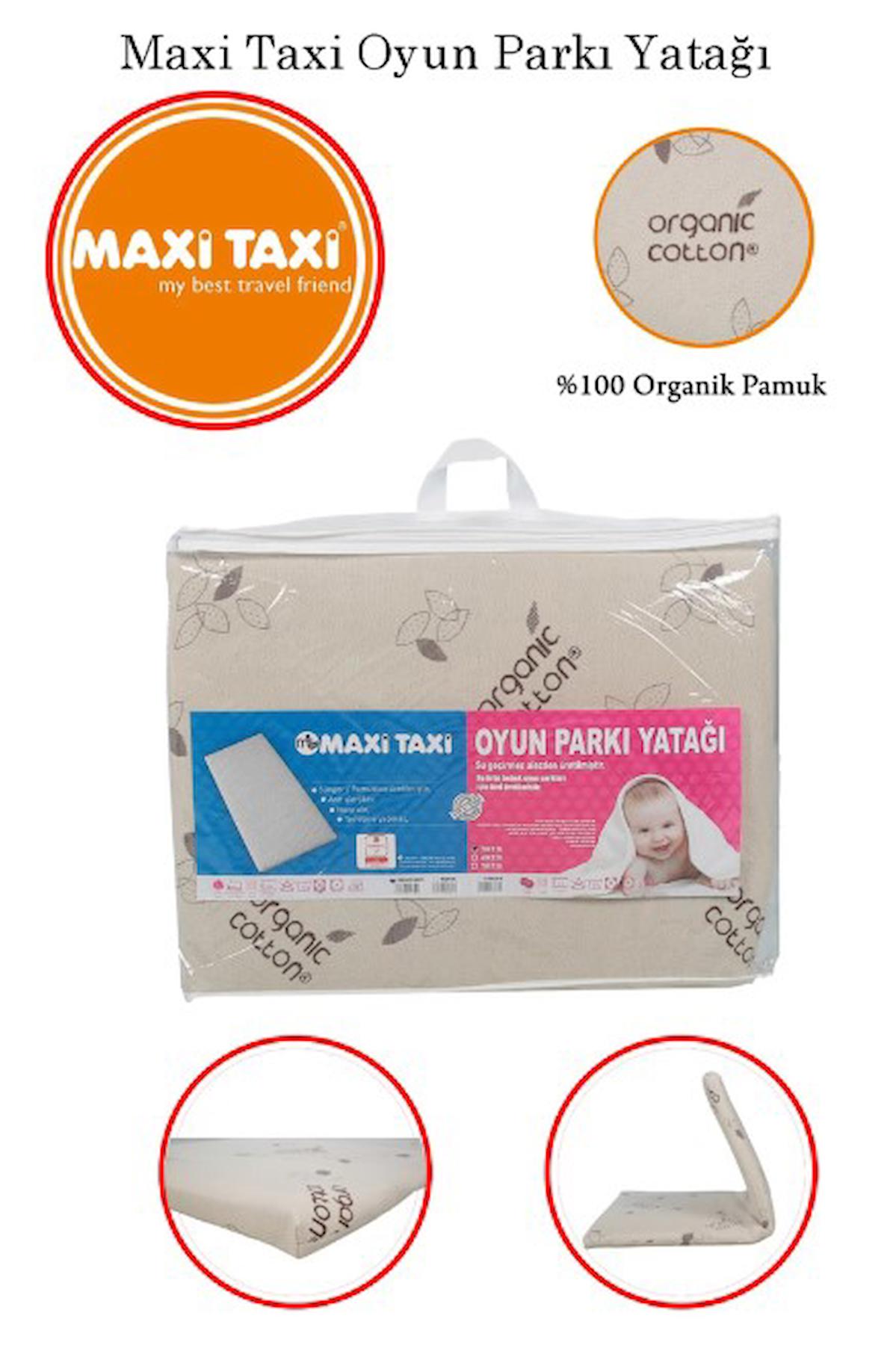 Maxi Taxi Organik Pamuk Oyun Parkı Yatağı 70x120