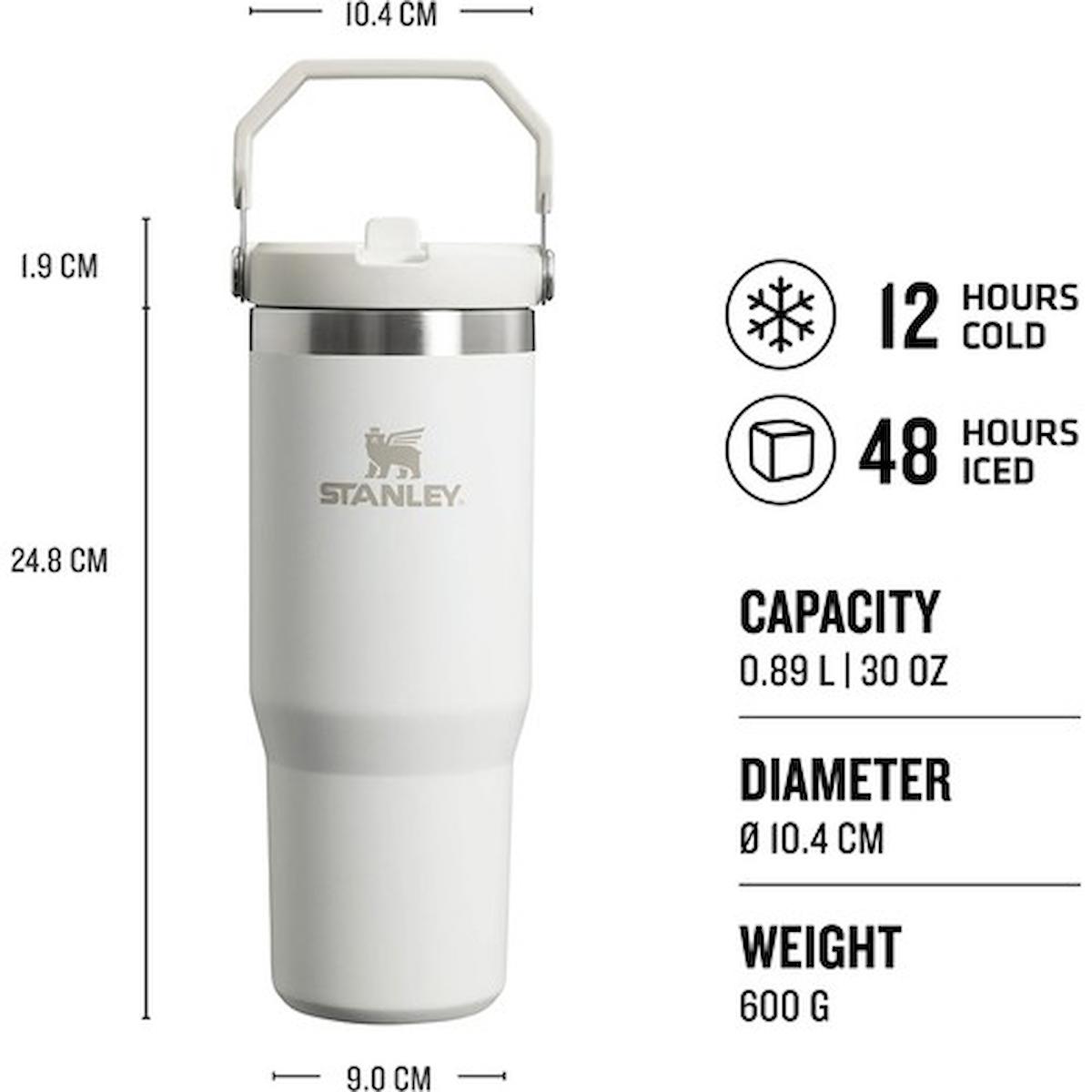 Stanley The Iceflow Flip Straw Beyaz 0.88-0.89 lt Pipetli Termos Bardak