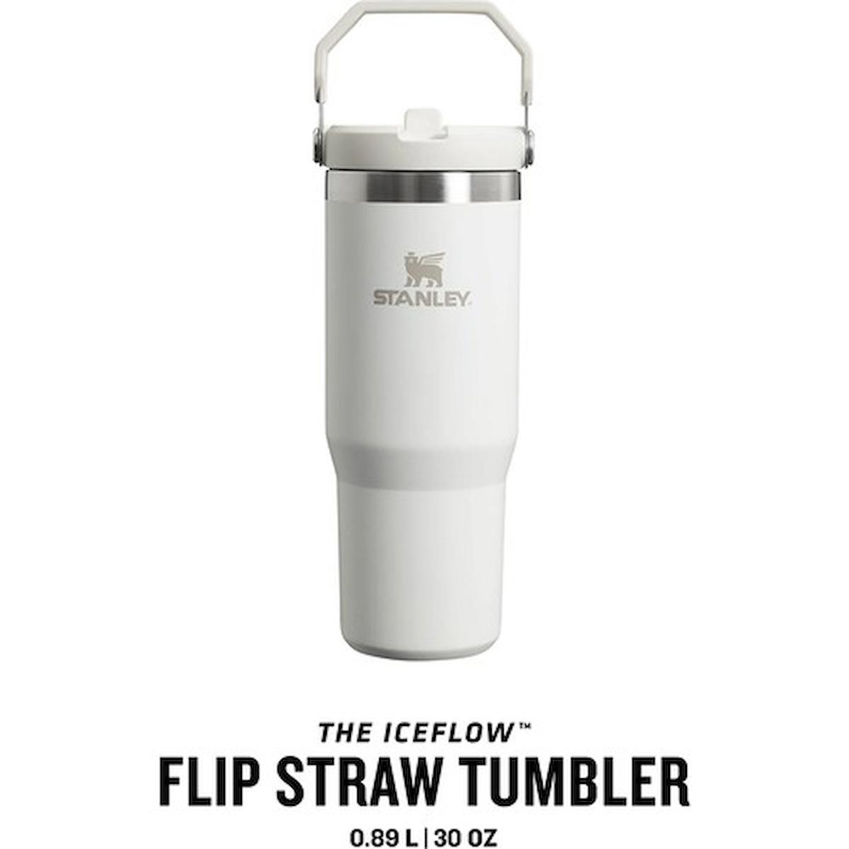 Stanley The Iceflow Flip Straw Beyaz 0.88-0.89 lt Pipetli Termos Bardak