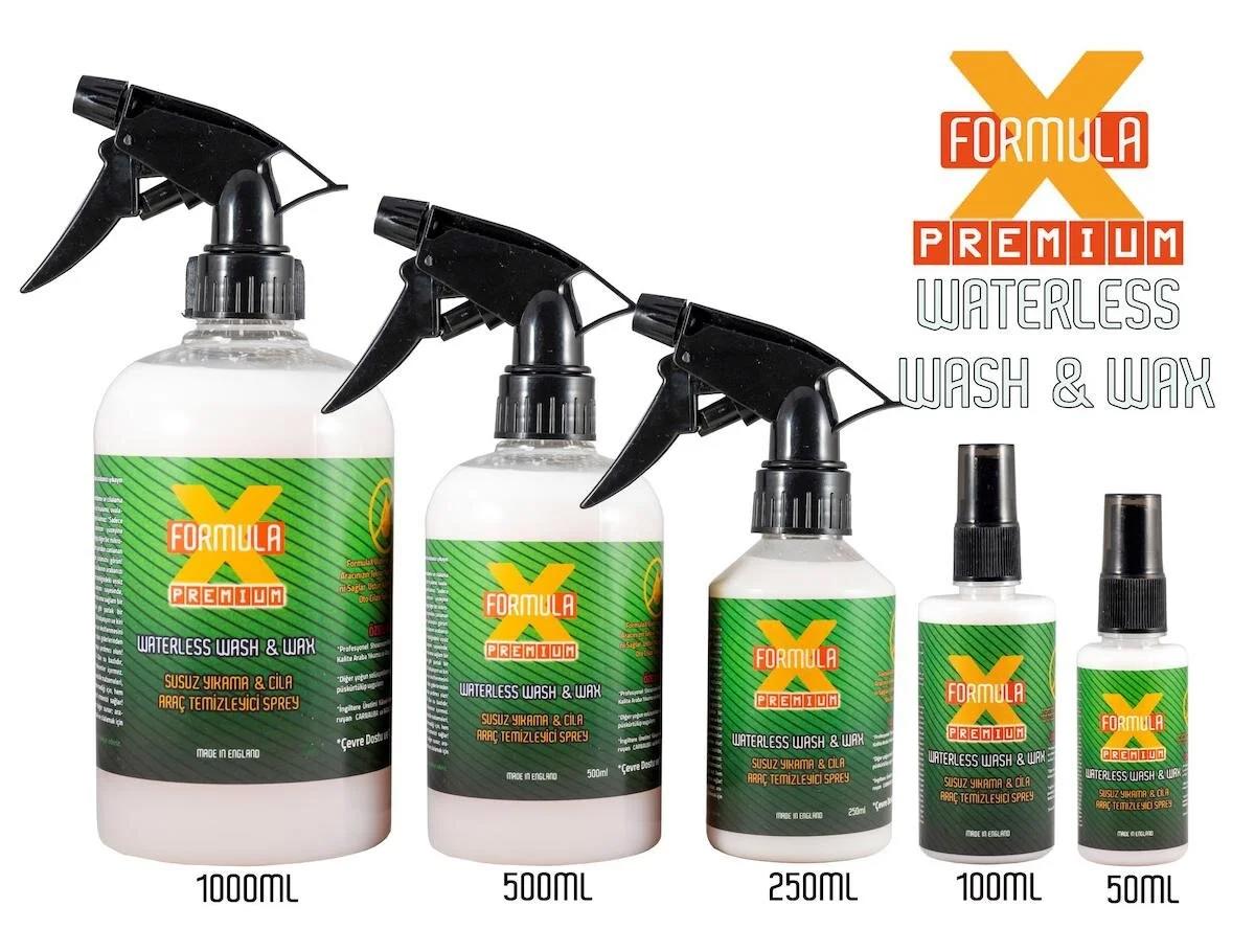 FormulaX Waterless Wash & Wax Susuz Yıkama & Cila / Araç Temizleyici Sprey (100 ml)