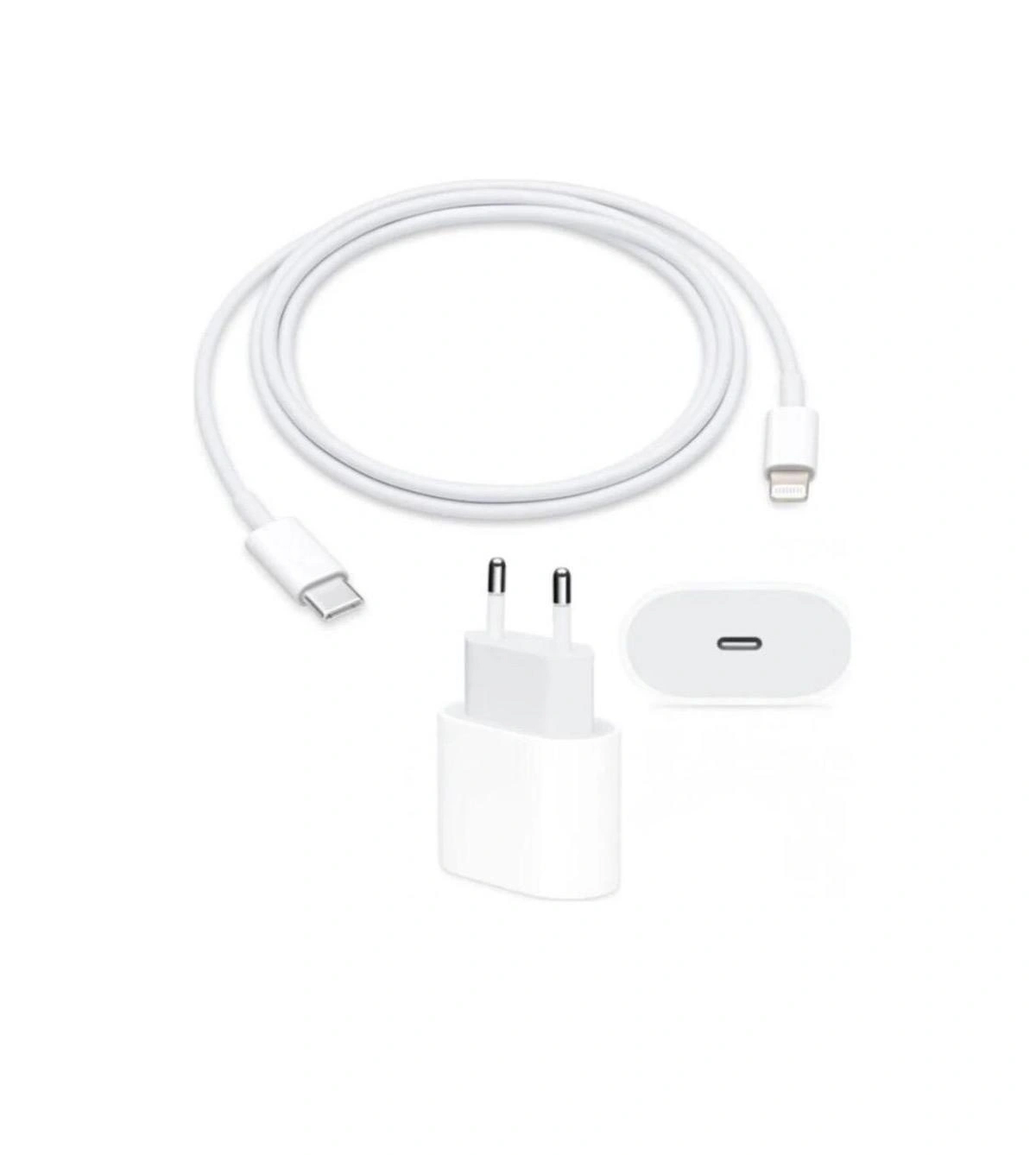 Iphone 20 Watt Hızlı Şarj Aleti Seti 20W Adaptör + USB-C to Lıghtning Kablo