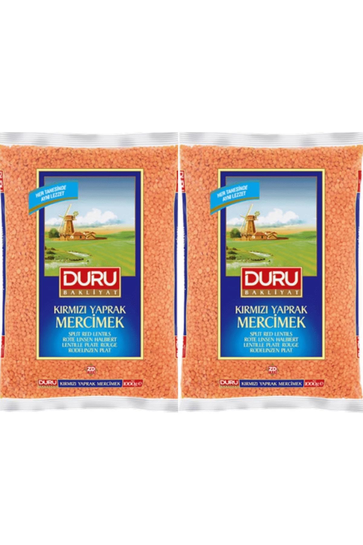 Duru Kırmızı Yaprak Mercimek 1000 Gr X 2 Adet