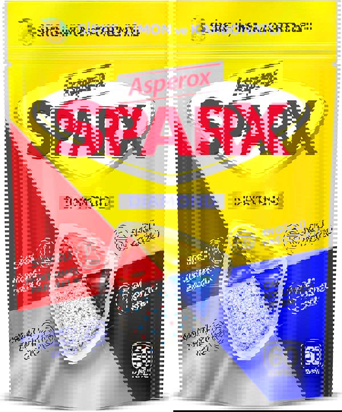 Asperox Sparx Bulaşık Makinesi Tableti 60'lı