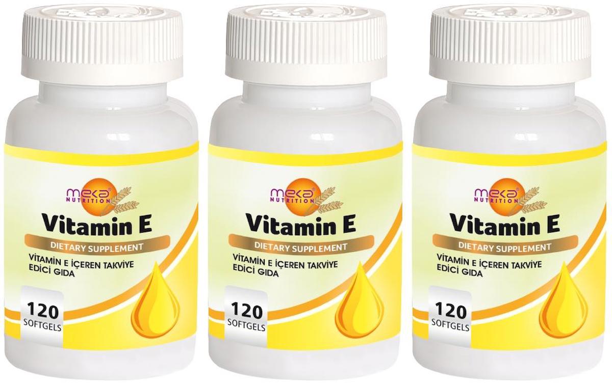 Vitamin E 267 Mg 3x120 Softgel E Vitamini 400 IU