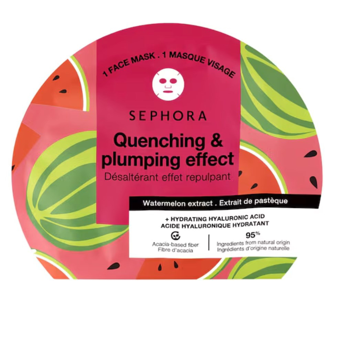 SEPHORA COLLECTION Fruit & Plant + Hyalurinc Acid Mask - Watermelon - Nemlendirme & Dolgunlaştırma K