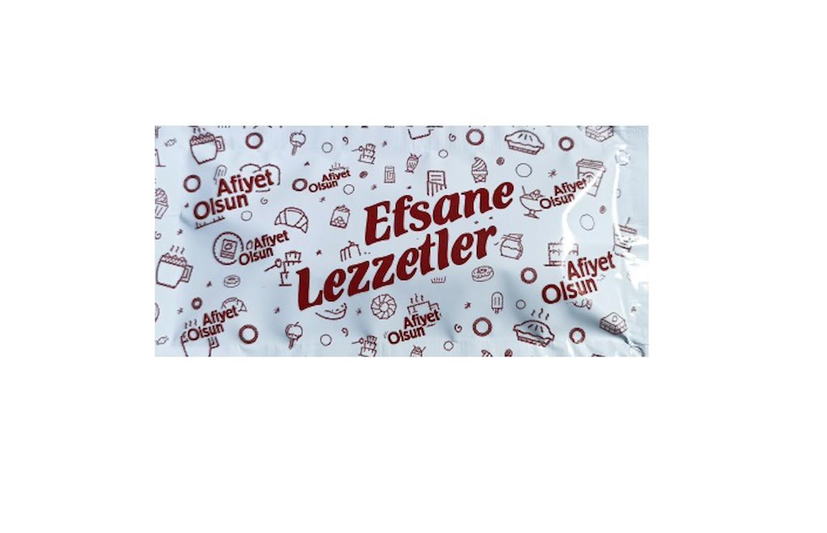 Efsane Lezzetler Baskılı Kolonyalı Mendil 6x12 cm 100 Adet