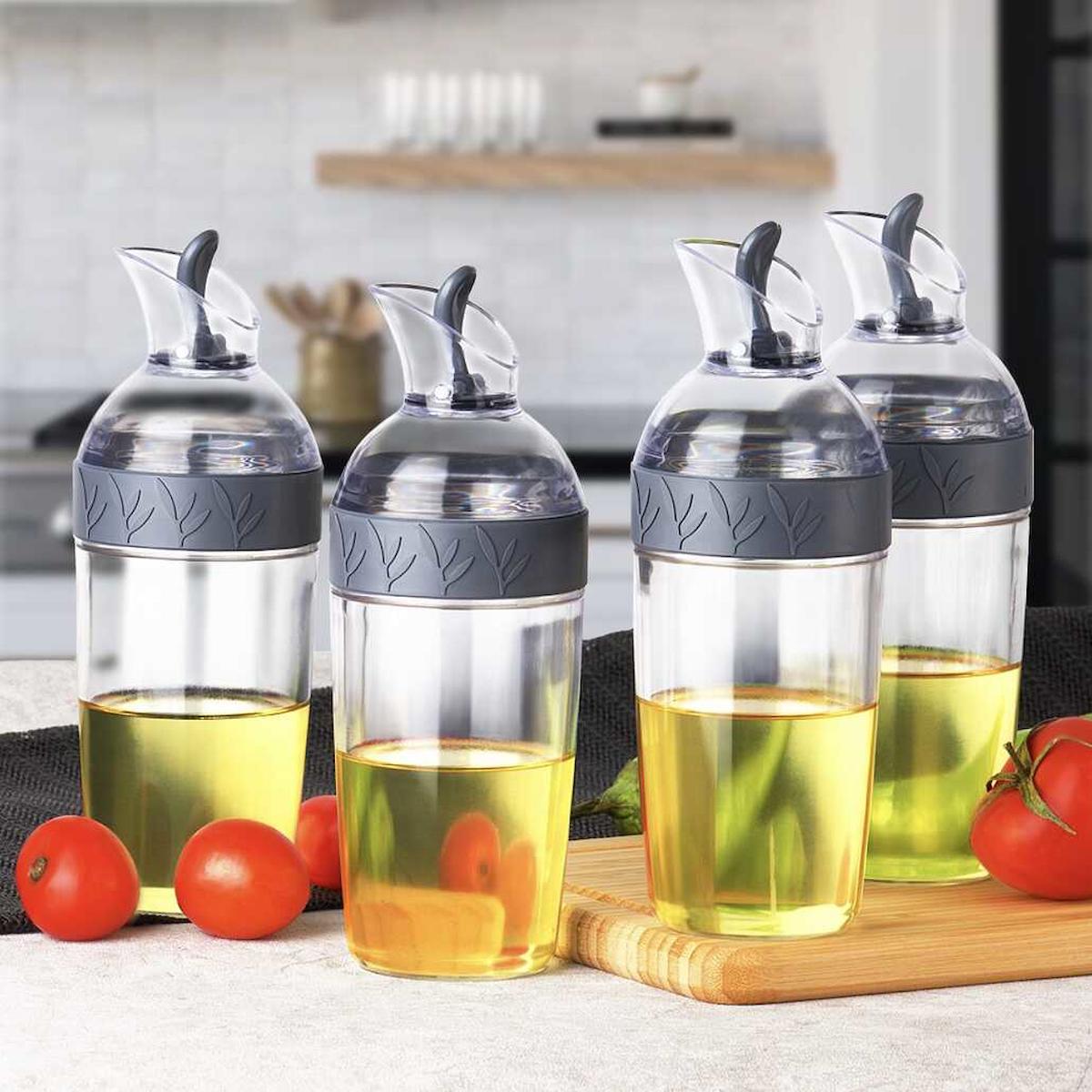 Porsima YA-115Akrilik Plastik 4x350 Ml Yağlık Sirkelik Sosluk