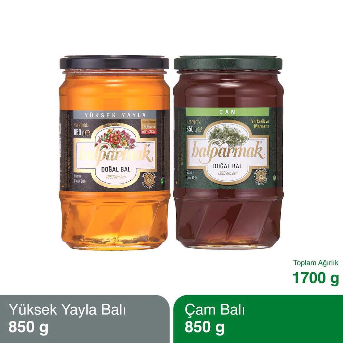 Balparmak 2li Fırsat Paketi (Çam Balı 850 g ve Yüksek Yayla Çiçek Balı Özel Seçim 850 g)