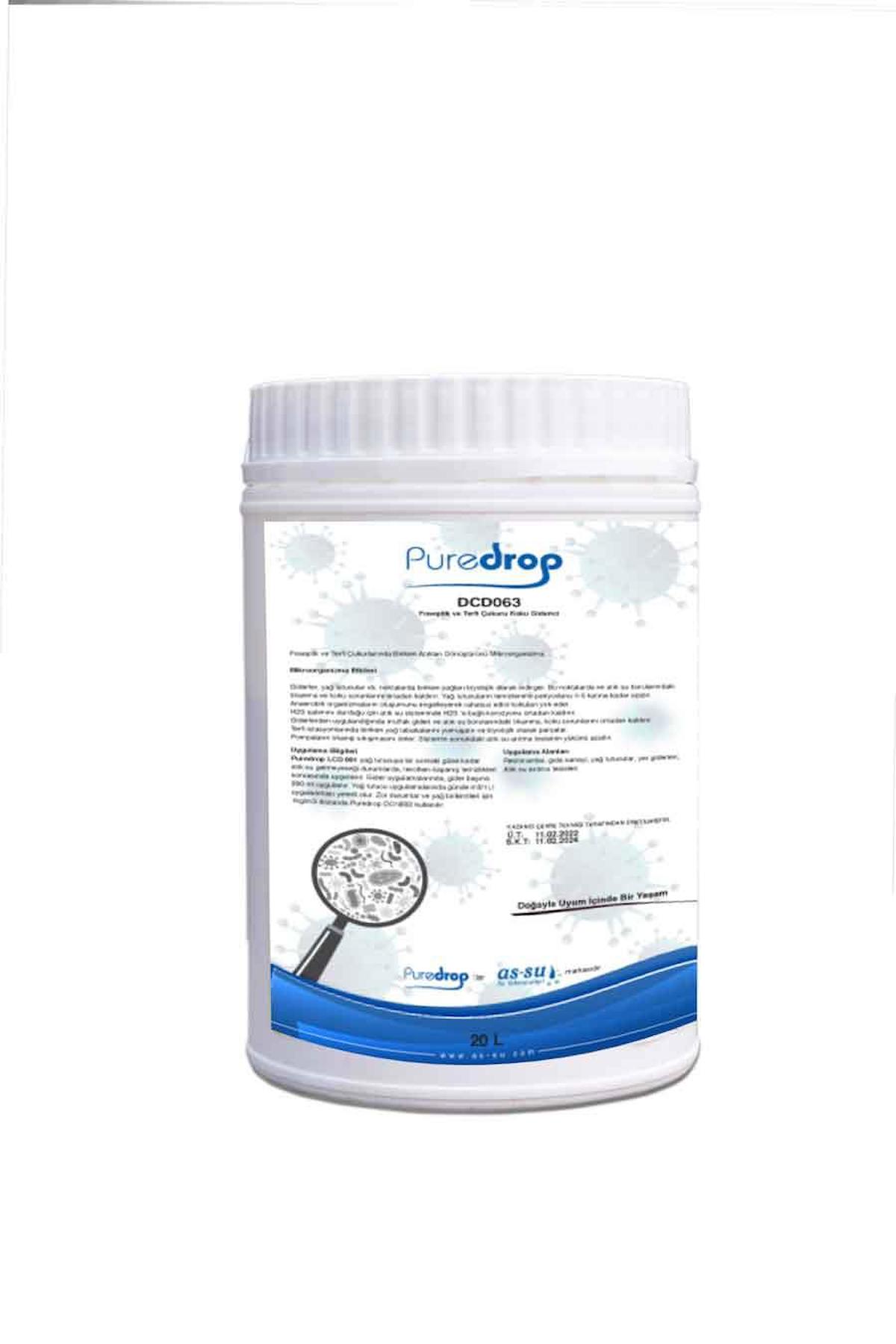 PUREDROP DCD063 FOSEPTİK ve TERFİ ÇUKURU KOKU GİDERİCİ 1 KG