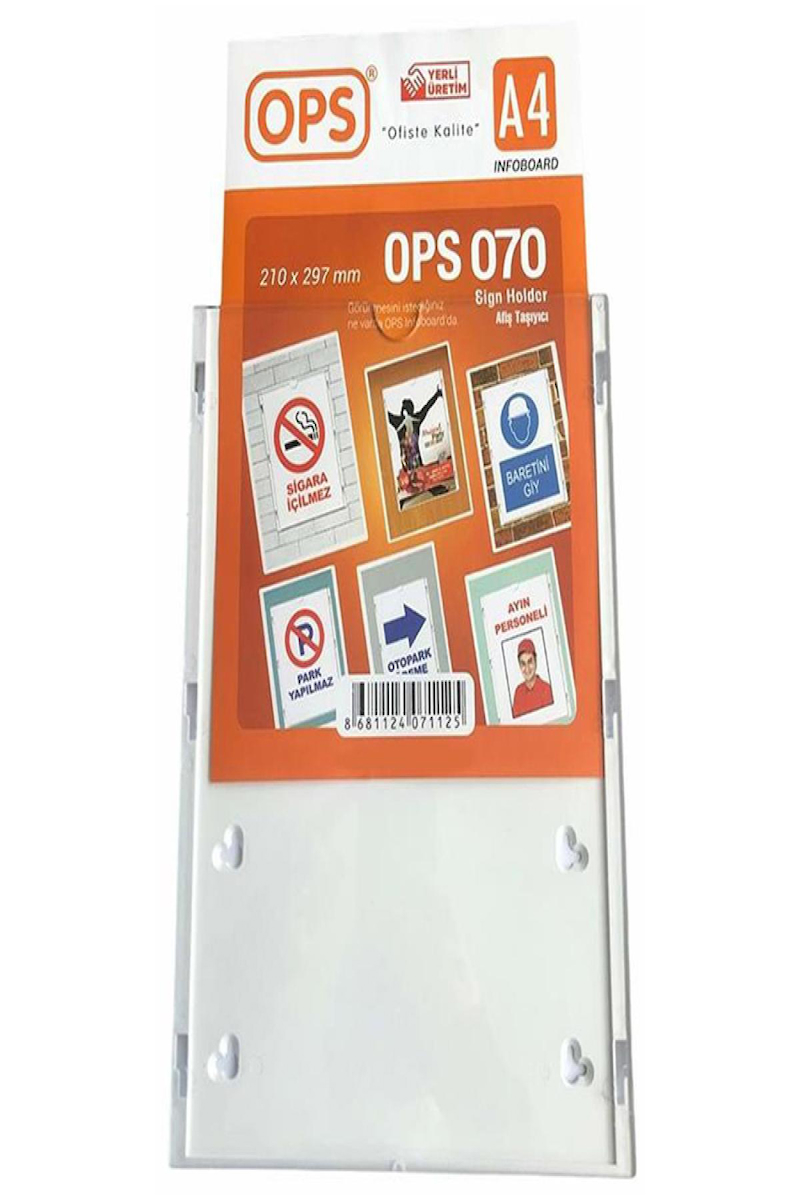 Ops Dp 070 A 4  Duvar Tipi Afiş Taşıyıcı