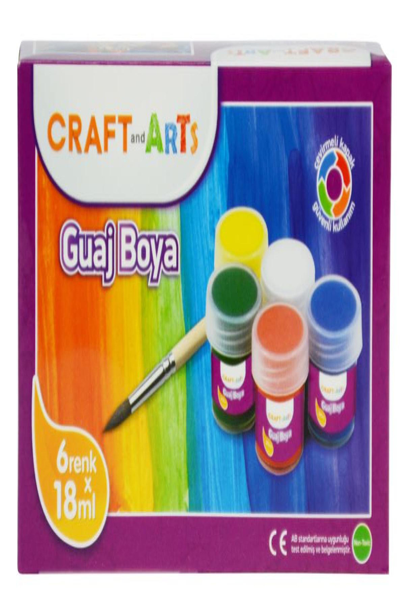 Craft And Arts Guaj Boya 6Lı 18Ml. U1158Kk 6 51008237