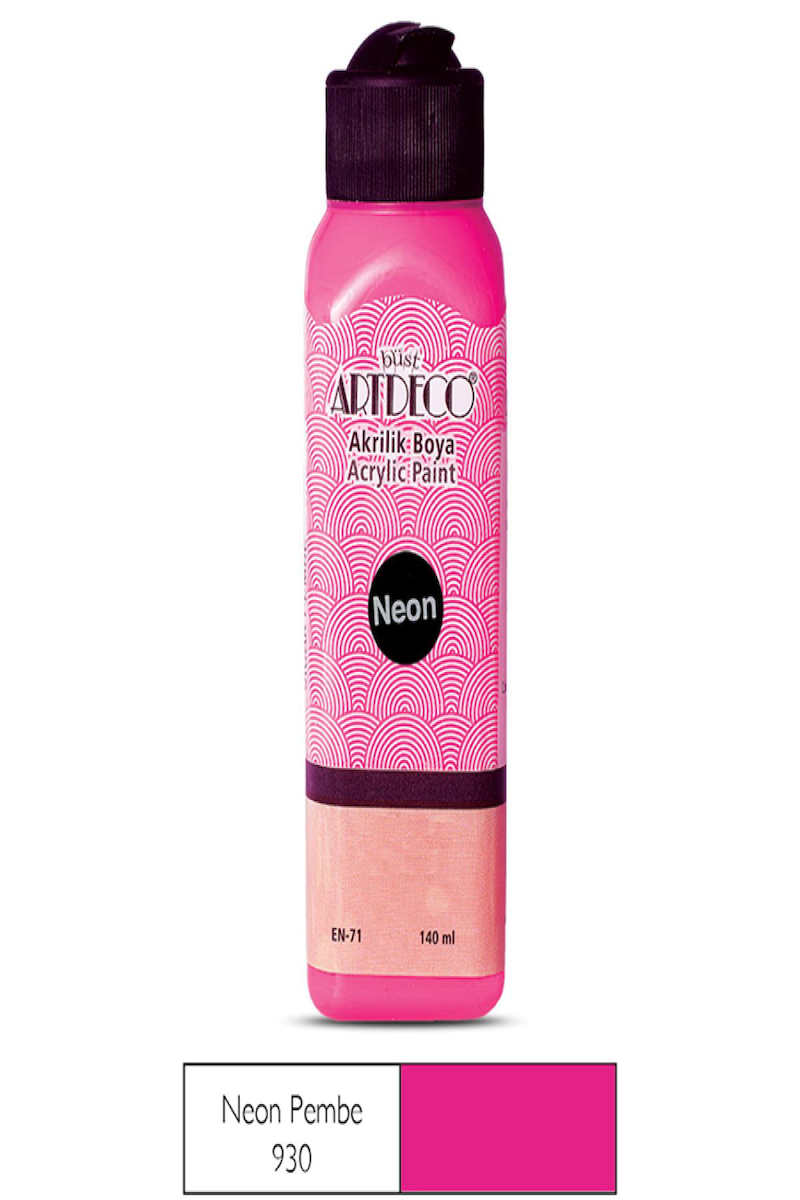 Artdeco Neon Akrilik Boya 140 Ml Neon Pembe 070R 930