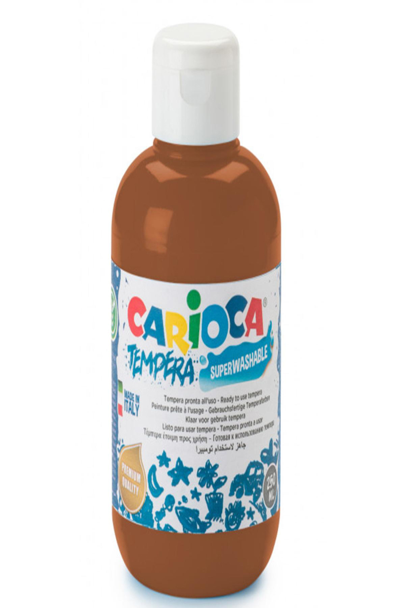 Carioca Tempera Suluboya Süper Yıkanabilir Kahverengi 250 Ml Ko024/06