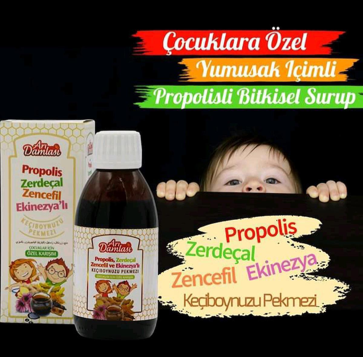 PROPOLİS- ZERDEÇAL -ZENCEFİL - EKİNEZYALI ÇOCUK ŞURUP 250 ML