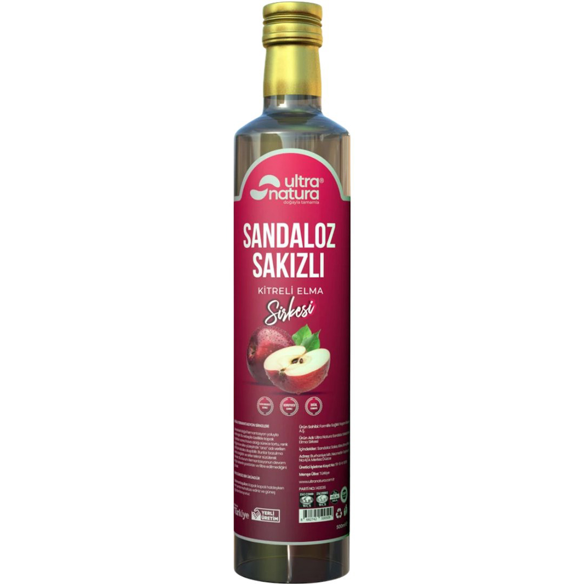 Sandaloz Sakızlı Kitreli Elma Sirkesi - 500 ml