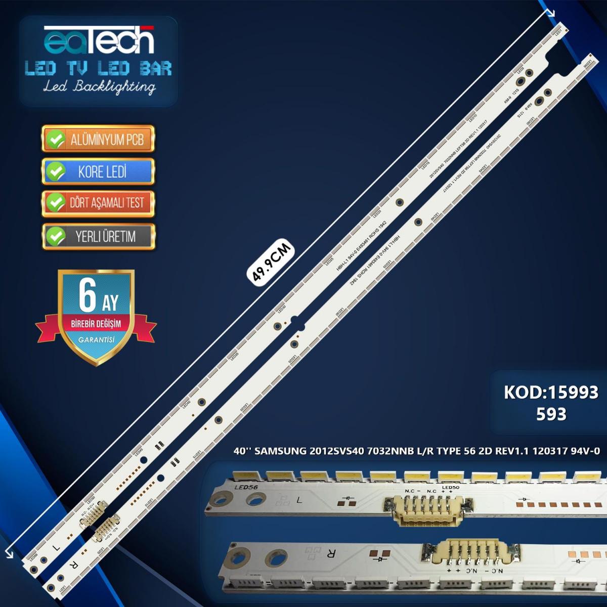 KOD-593 40 SAMSUNG 2012SVS40 7032NNB L/R TYPE 56 2D REV1.1 120317 94V-0 49.9CM 56LED