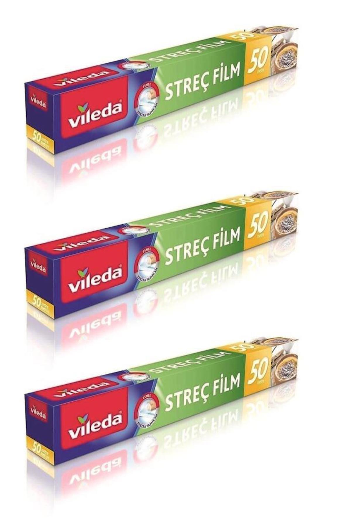 Vileda Streç Film 50 mt. x 3 Adet