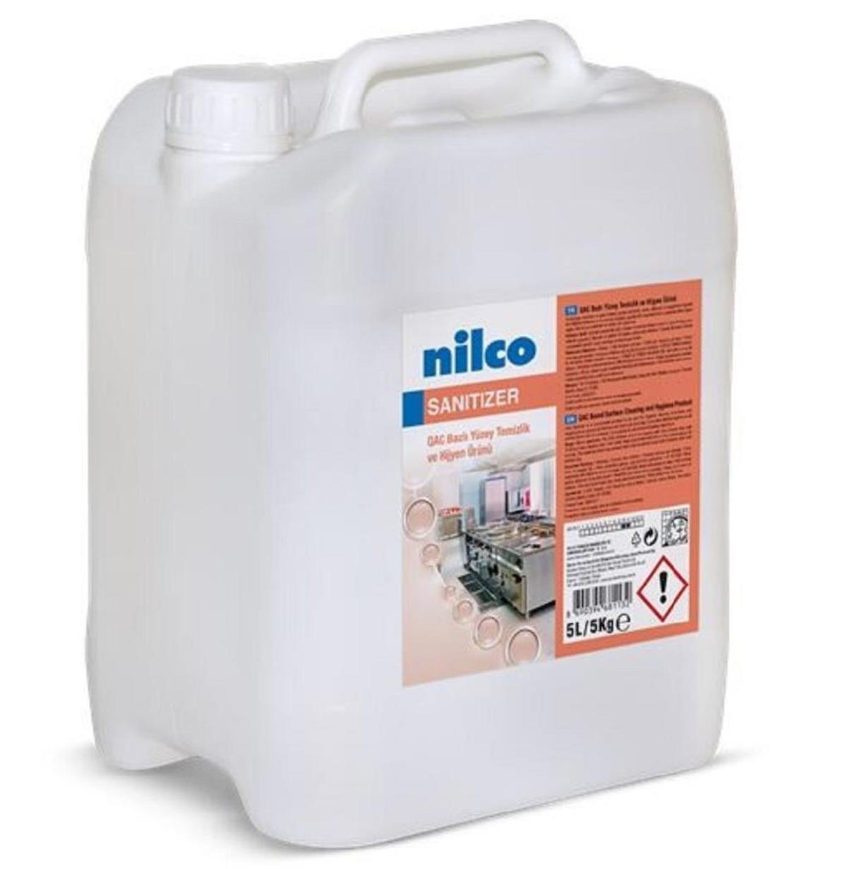 Nilco SANITIZER 5 L/5 KG QAC BAZLI YÜZEY TEMİZLİK VE HİJYEN ÜRÜNÜ