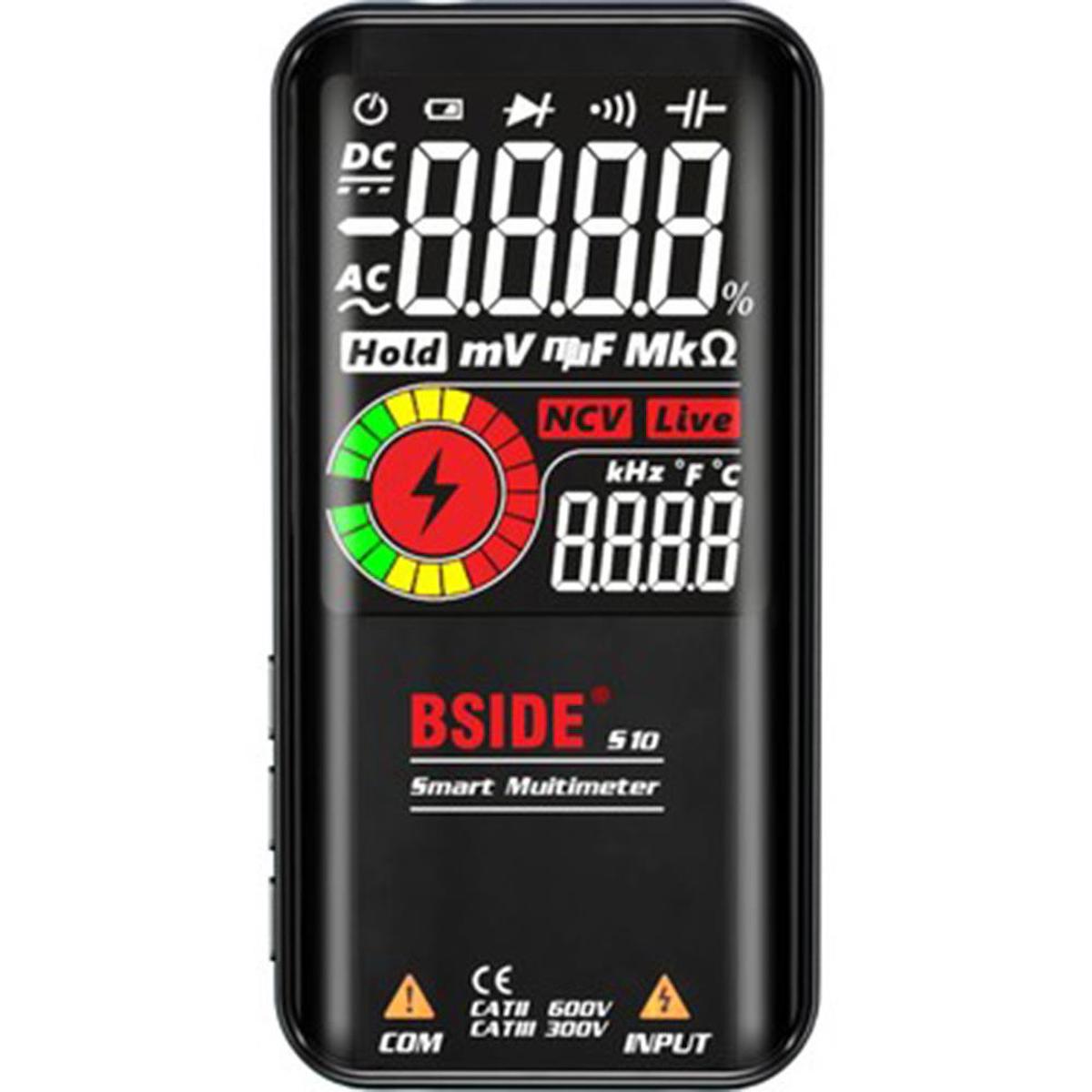 BSIDE S10 3.5 LCD Renkli Ekranlı Dijital Siyah Multimetre