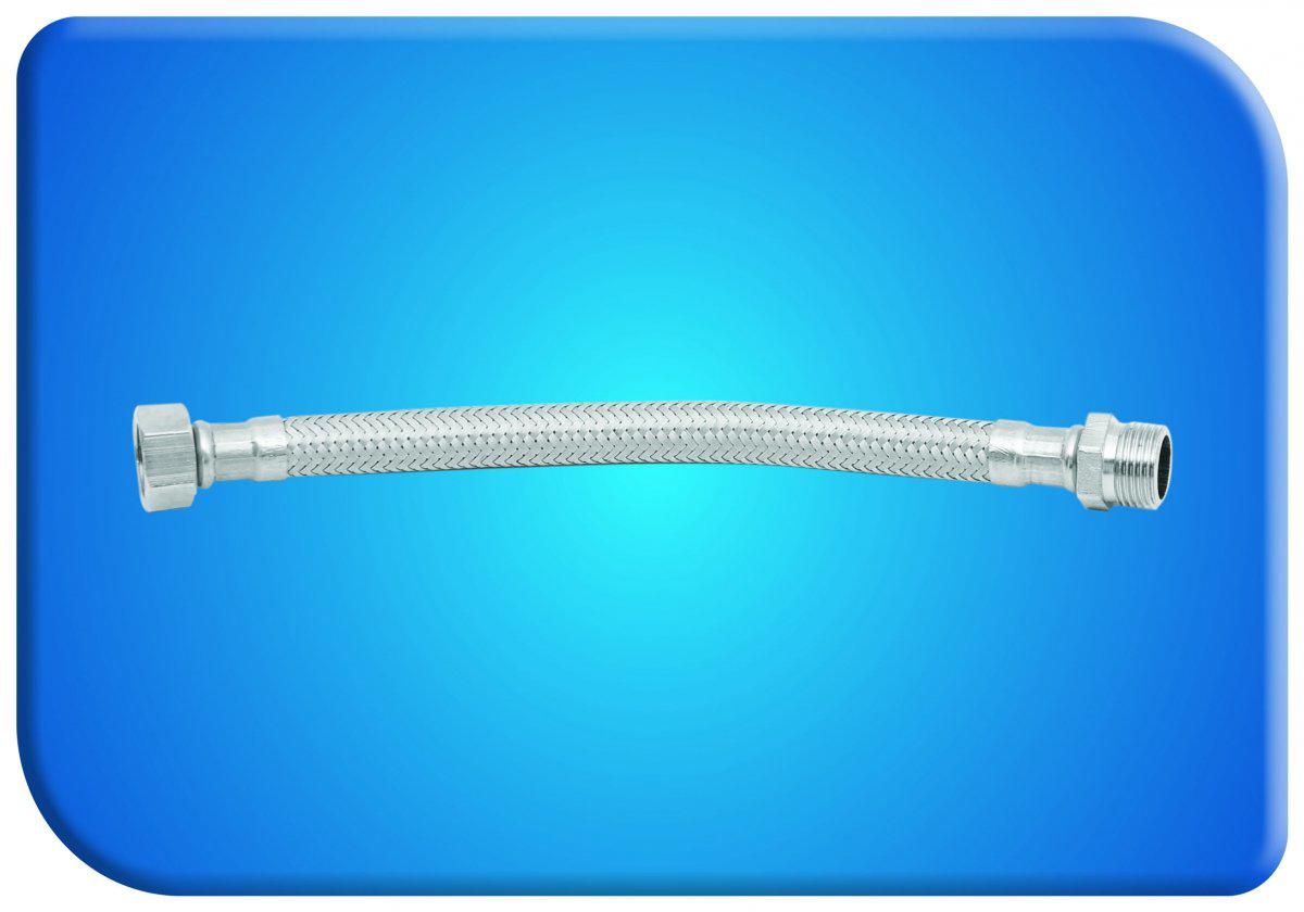 GAMA PASLANMAZ ÇELİK SU BAĞLANTI FLEX HORTUM R-R 3/8 3/8"N 30 CM