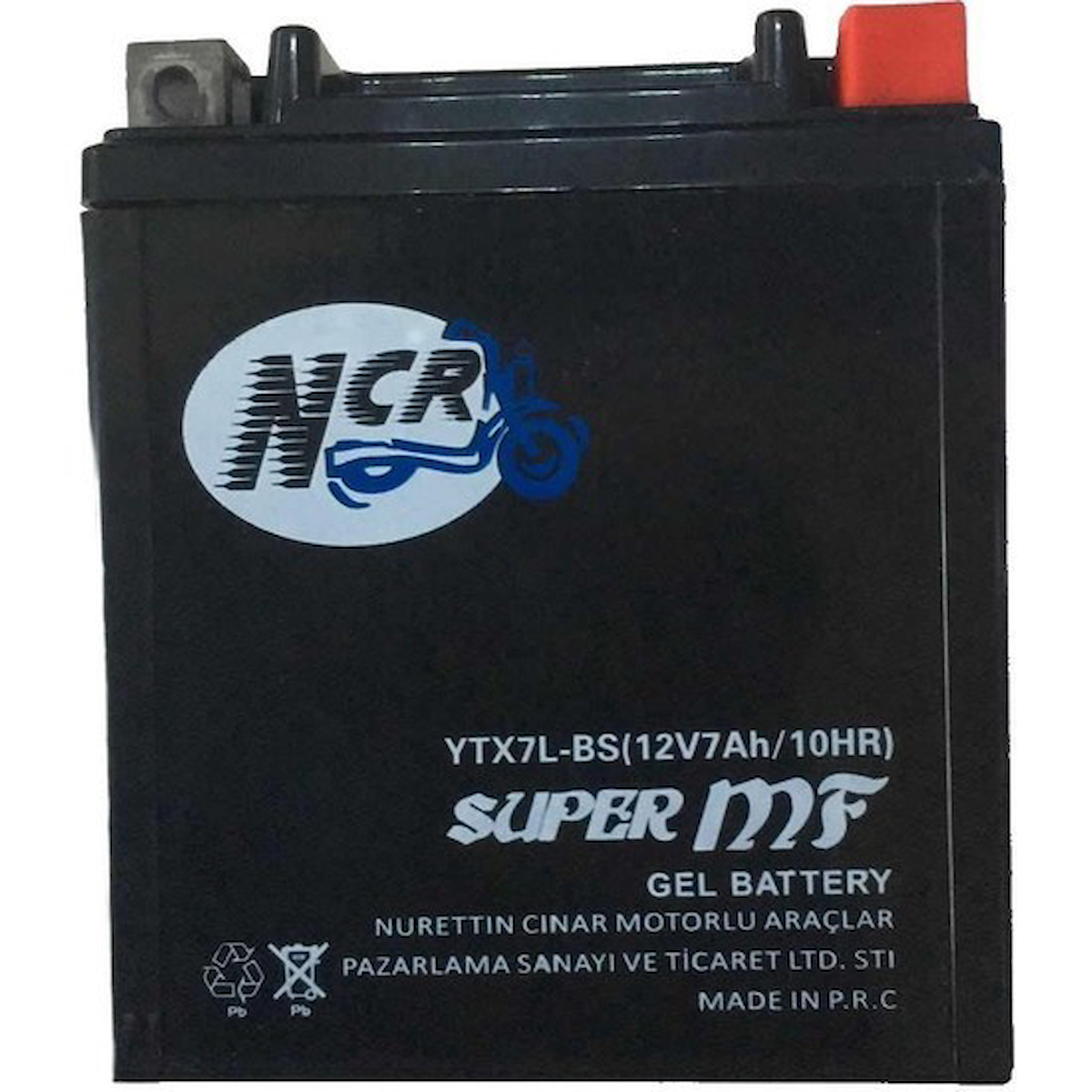 NCR MOTOSİKLET DİK AKÜ YTX7L-BS SPACY/ACTİVA V.B