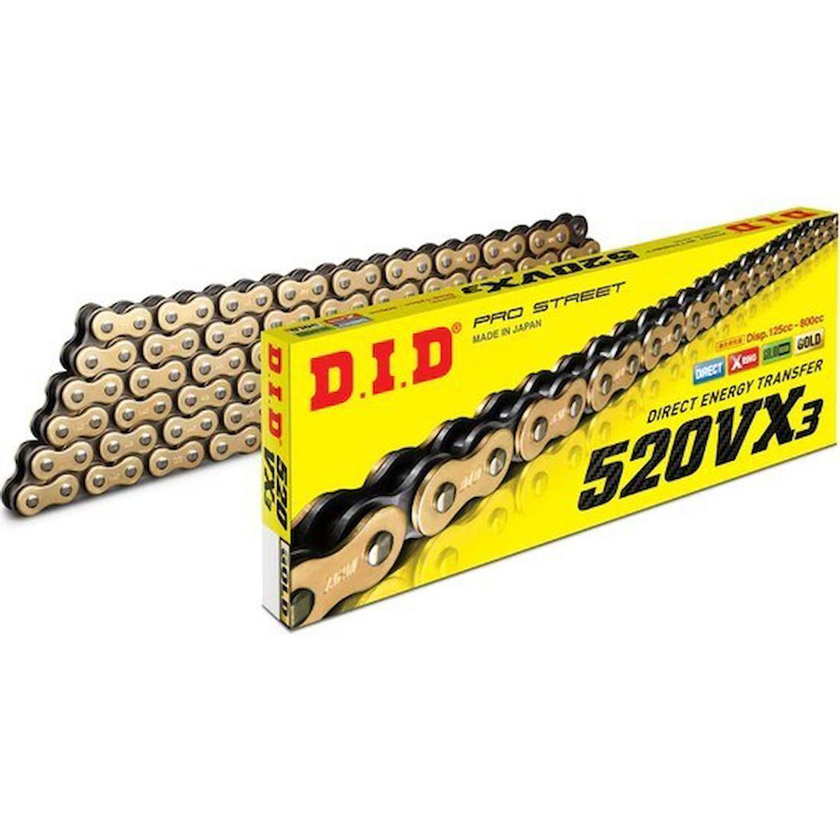 DİD 520VX3 GOLD X-RİNG ZİNCİR-112 BAKLA