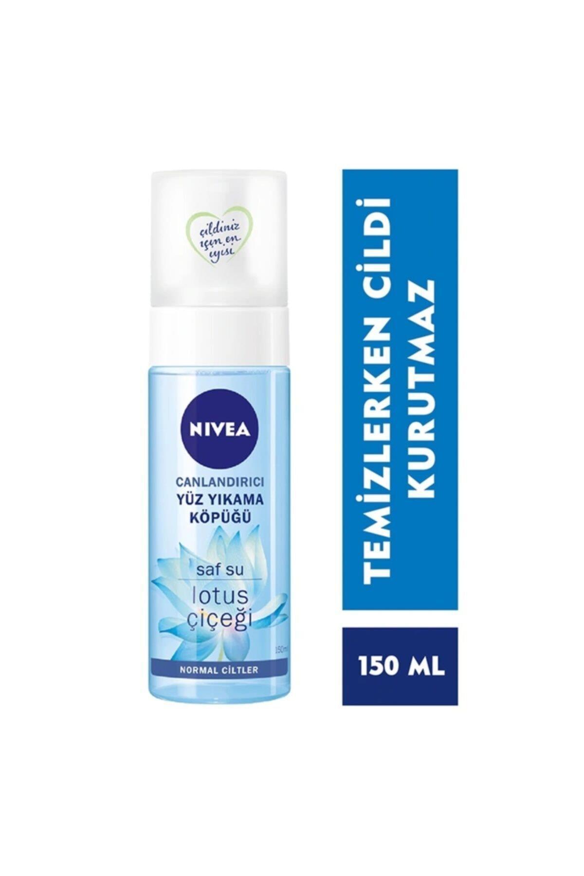 Yüz Yıkama Köpüğü Canlandırıcı normal Ciltler 150ml derinlemesine Yüz Temizleme lotus Çiçeği