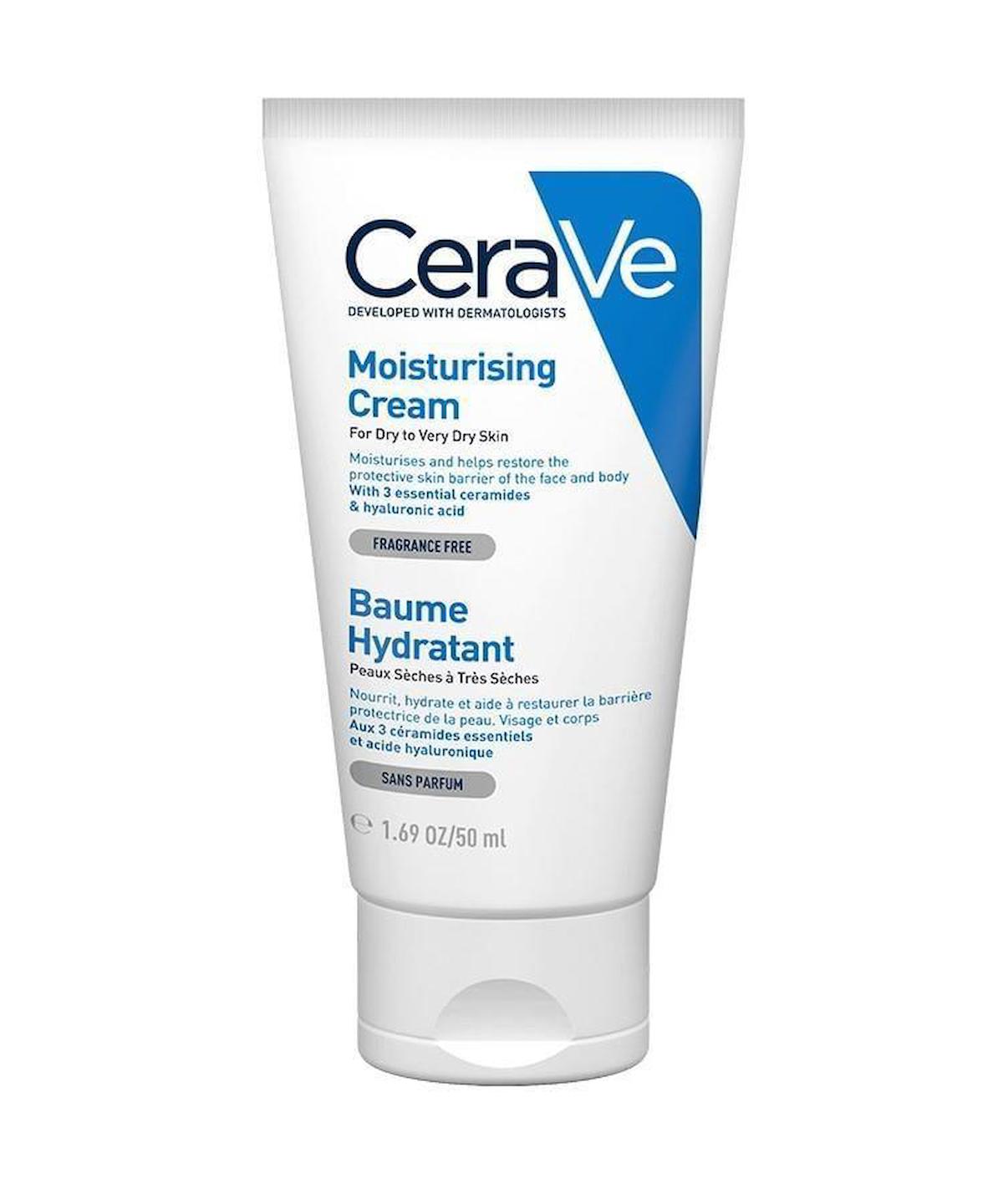 CeraVe Nemlendirici Krem 50 ml Kuru ve Çok Kuru Ciltler İçin Nemlendirici Krem elfakzmtk7