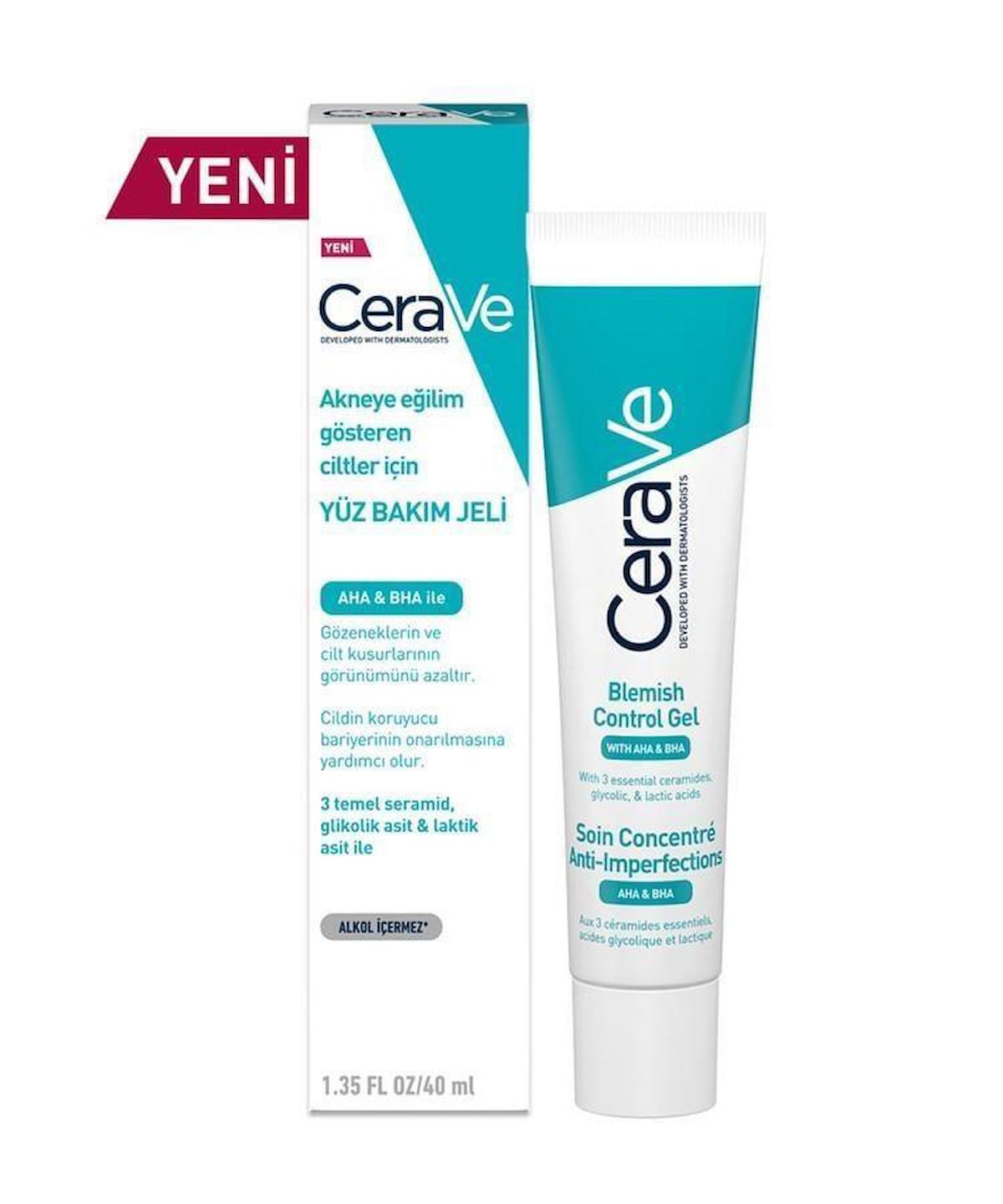 CeraVe AHA&BHA Akneye Eğilim Gösteren Ciltler İçin Yüz Bakım Jeli Lekeye Meyilli Ciltler ve Siyah Noktalar İçin Yüz Nemlendiricisi. elfakozmetik7