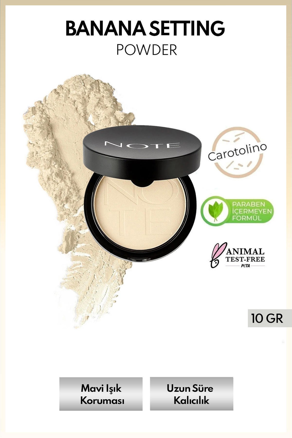 Banana Setting Powder Mat Bitişli Makyaj Sabitleyici Toz Pudra
