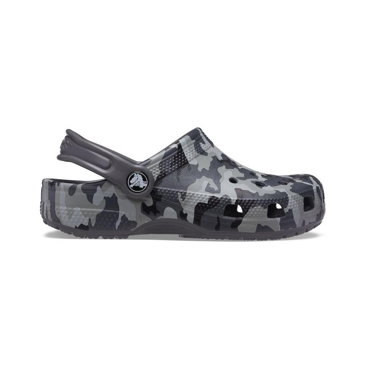 Crocs Terlik Classic Camo Clog Black Grey 207593-097 