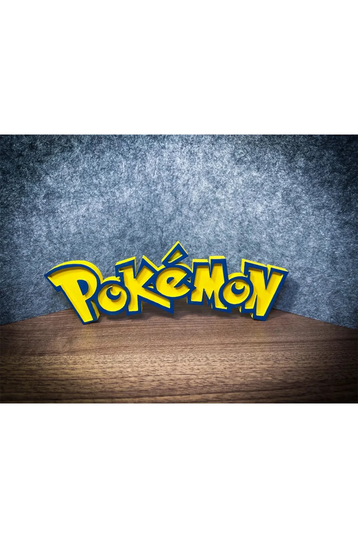 Pokemon Logo Figür - Masaüstü Dekorasyonu