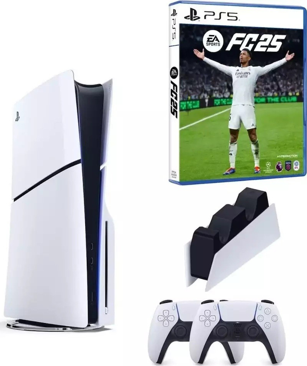 Playstation 5 Slim CD Edition 2 DUALSENSE KOL DUALSENSE ŞARJ FC 25 OYUN