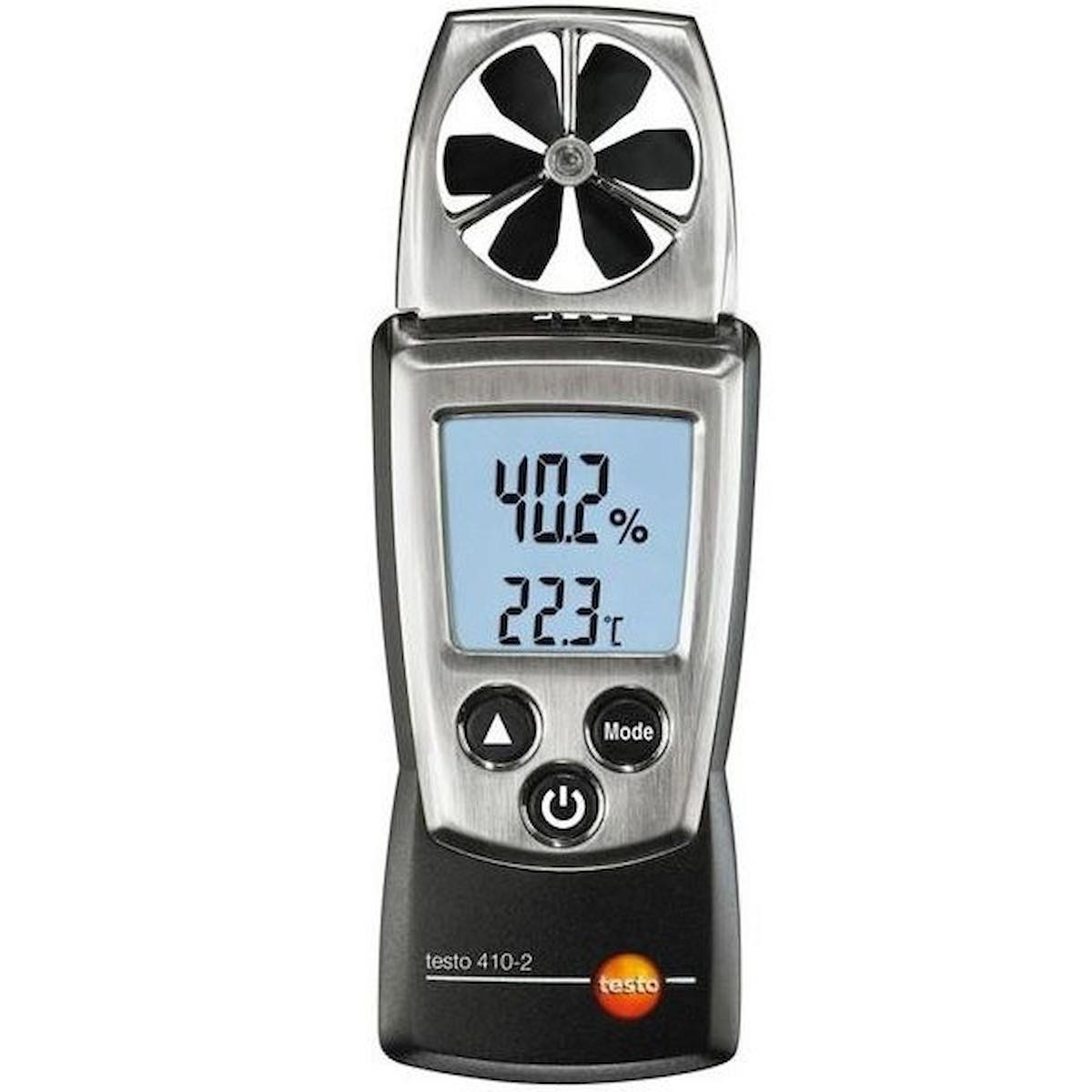 Testo 410-2 Anemometre (Hız+Sıcaklık+Nem)