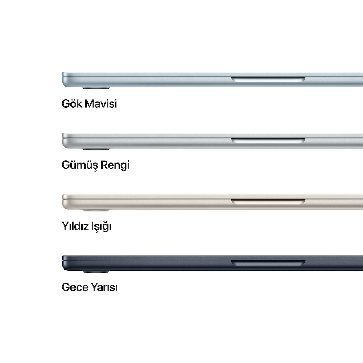 MacBook Air 13 inç Apple M4 Çip 10 Çekirdek CPU 8 Çekirdek GPU 16GB Bellek 256GB Yıldız Işığı - (MW0Y3TU/A)