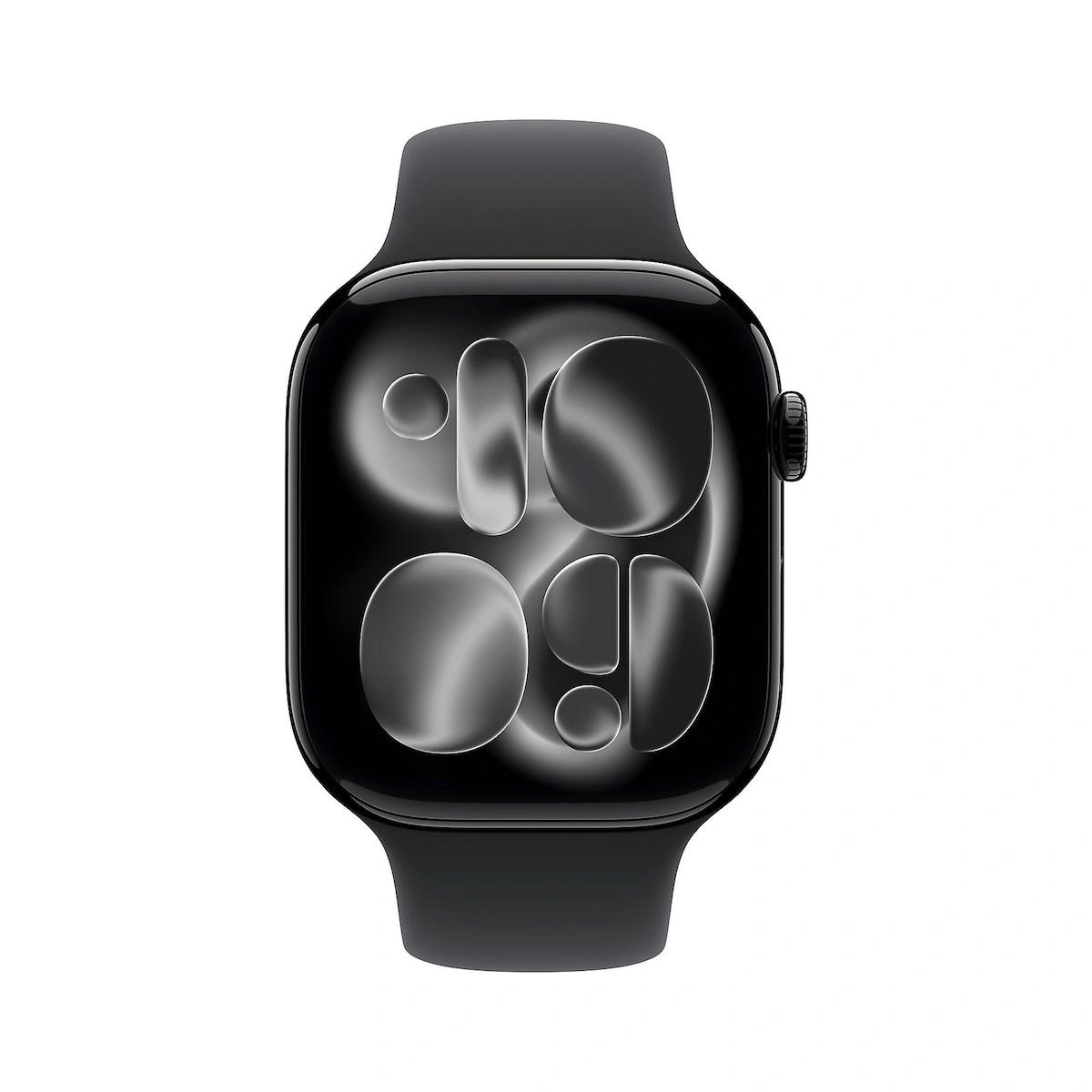 Apple Watch Series 11 GPS 46mm Jet Black Aluminium Case with Black Sport Band – S/M