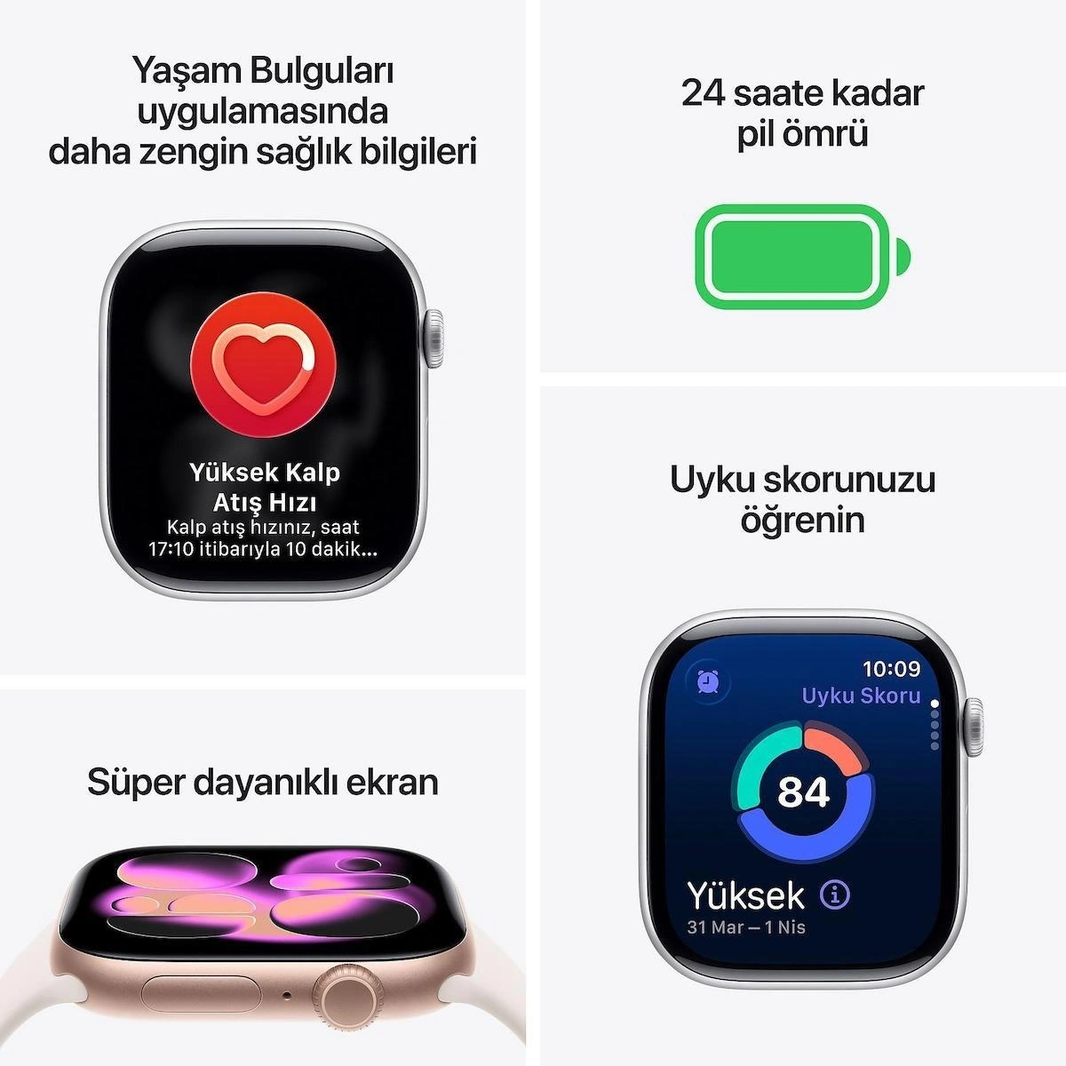Apple Watch Series 11 GPS 46mm Space Grey Aluminium Case with Black Sport Band – M/L