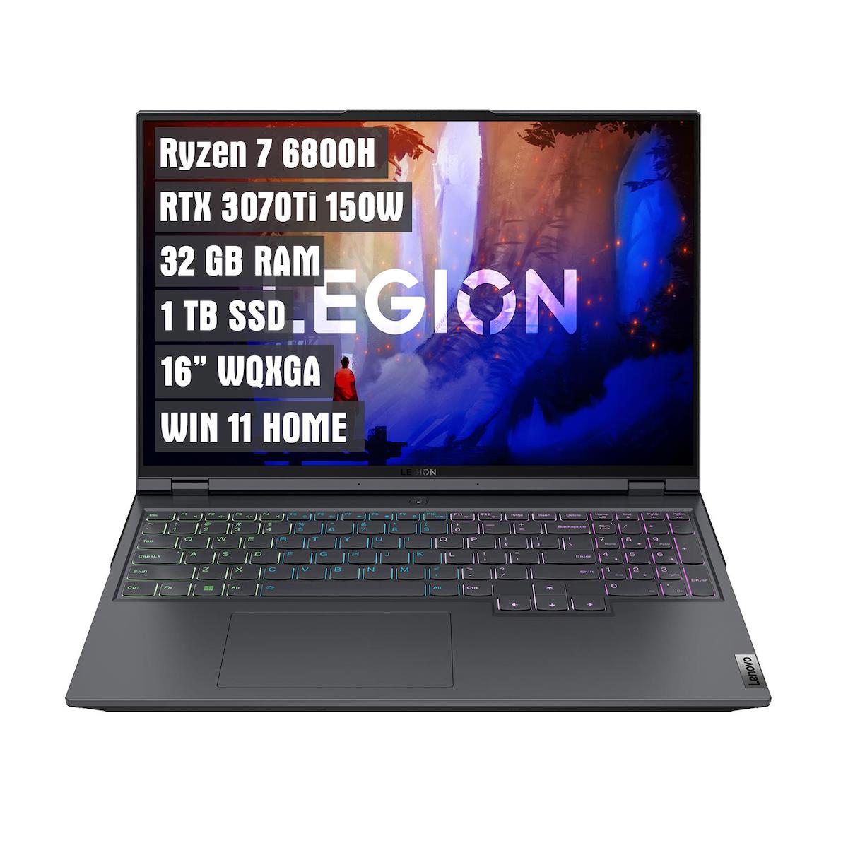 Lenovo Legion 5 Pro 16IAH7H - Ryzen 7 6800H - 16" WQXGA (2560x1600 ...