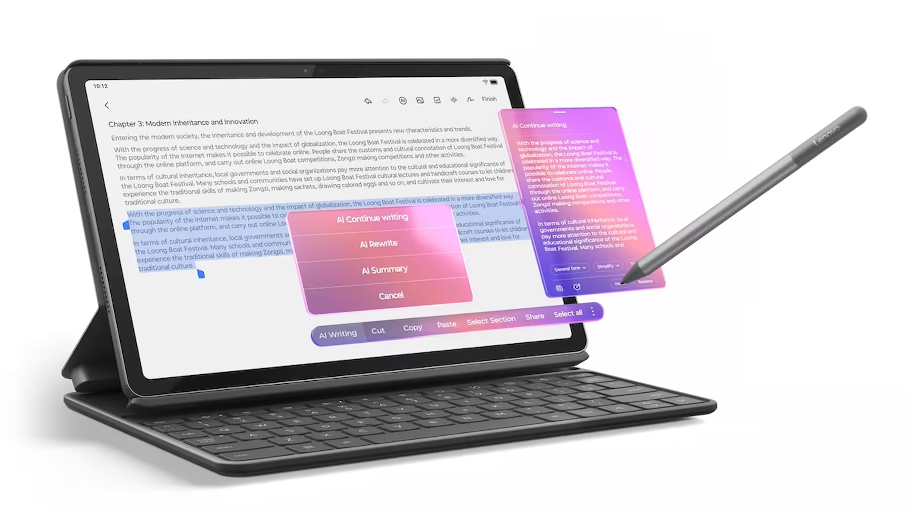 Lenovo Tab K11 Gen 2 11” 8GB 128GB Wifi + Bluetooth Tablet ZAFS0249TR (Klavyeli Kılıf + Kalem Hediyeli)