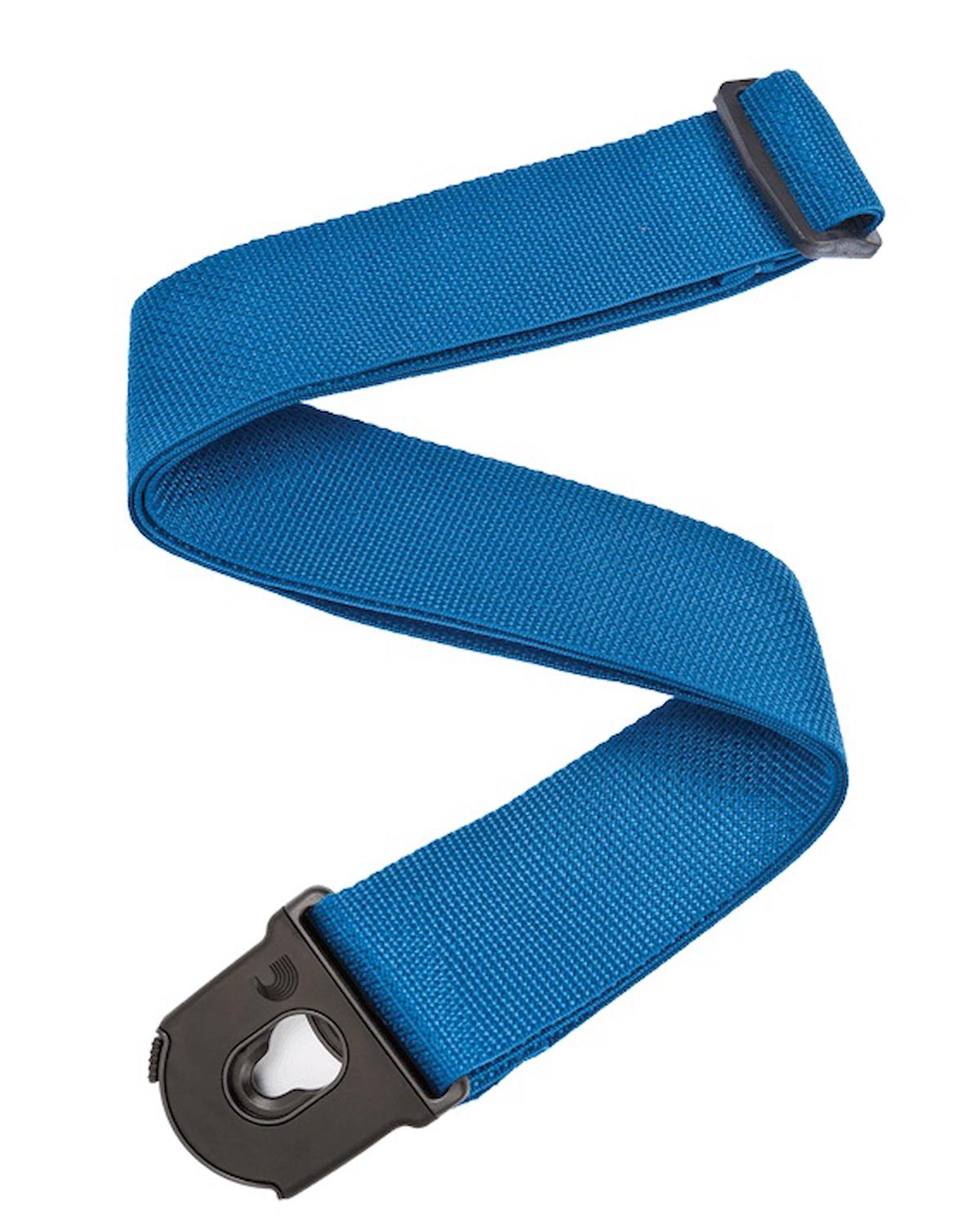 DAddario Polypropylene Planet Lock Straps PWSPL202 - Blue Kilitli Gitar Askısı