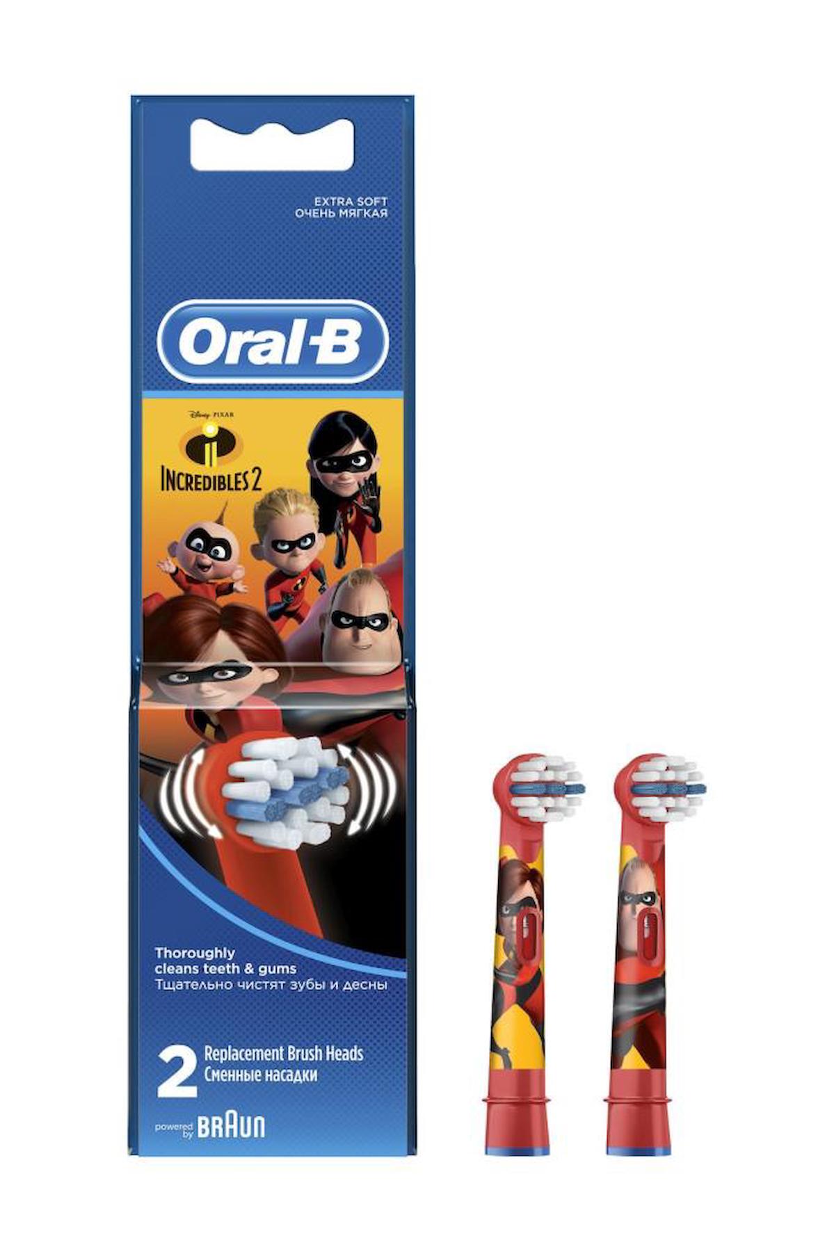 Oral - B Şarjlı Diş Fırçası Yedeği Incredibles 2'Li