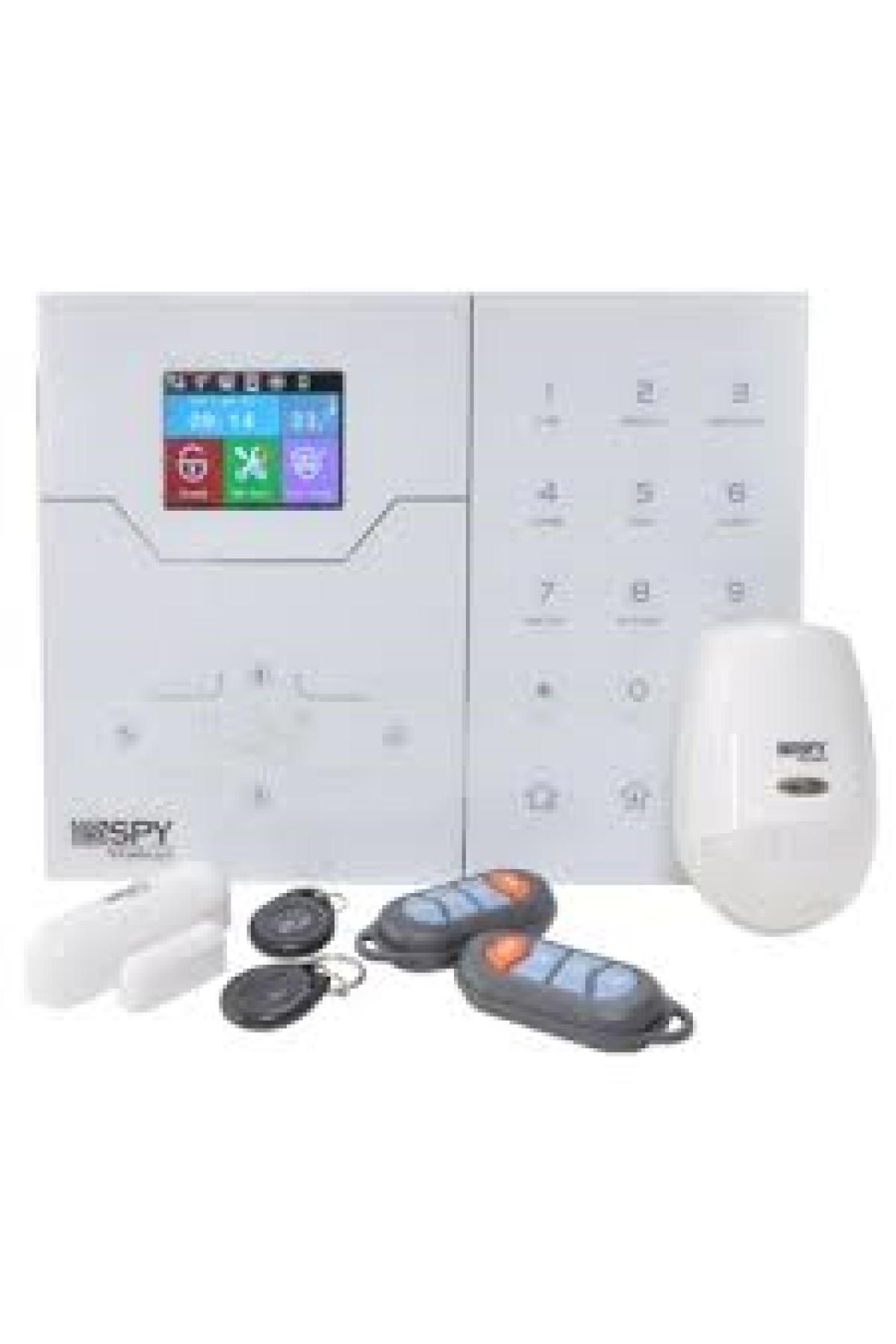 Spy SP-201IP DAHİLİ TCP-IP DESTEKLİ KABLOSUZ ALARM SETİ (1PIR,1MC,2KMD.)