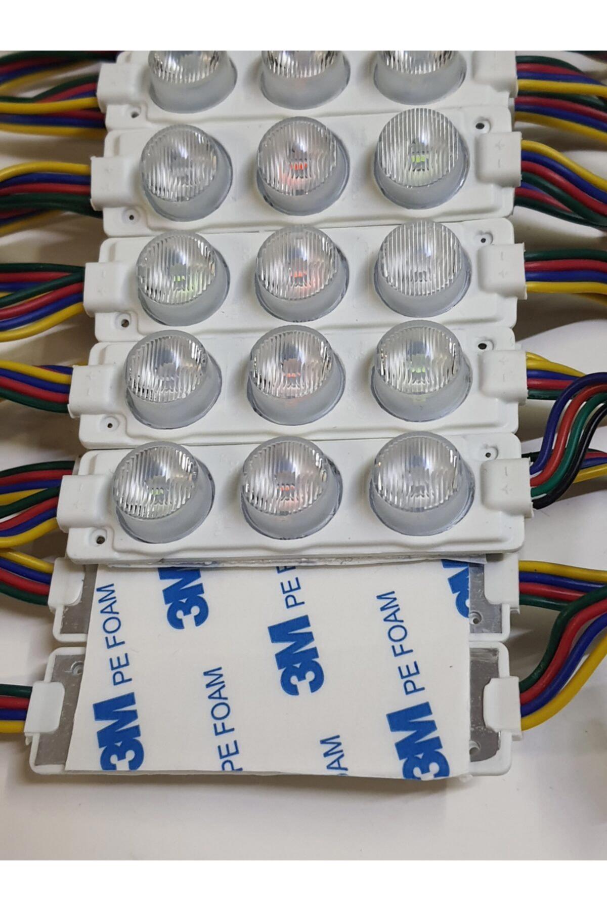 Power Led Modül Mercekli Rgb 3w 10 Adet