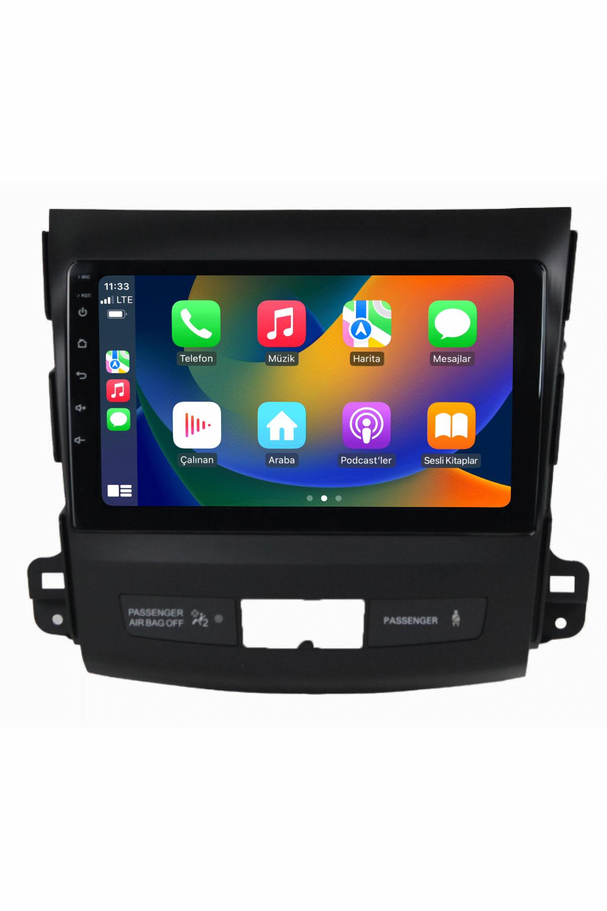 Mitsubishi Outlander Android Carplay Multimedya 2008-2012 4GB RAM + 64Gb Hafıza + 8 Çekirdek