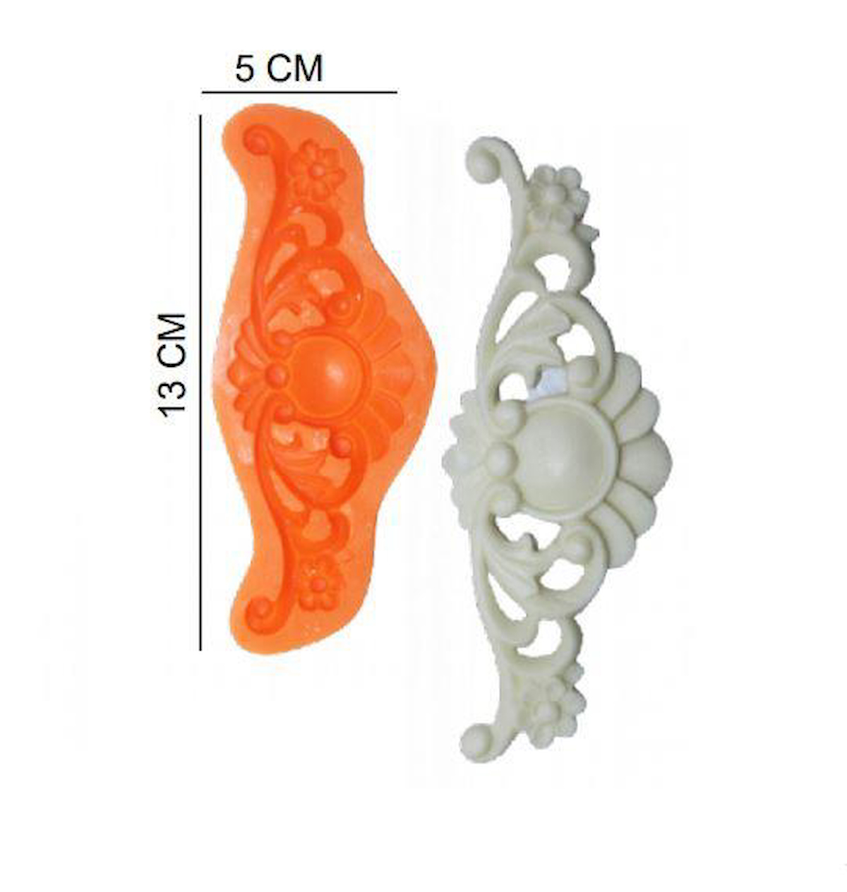 ŞEKER HAMUR KALIBI SİLİKON TAC 5*13 CM