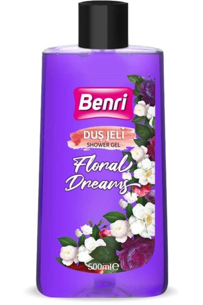 Benri Floral Dreams Çiçek Aromalı Nemlendirici Tüm Ciltler İçin Kalıcı Kokulu Duş Jeli 500 ml