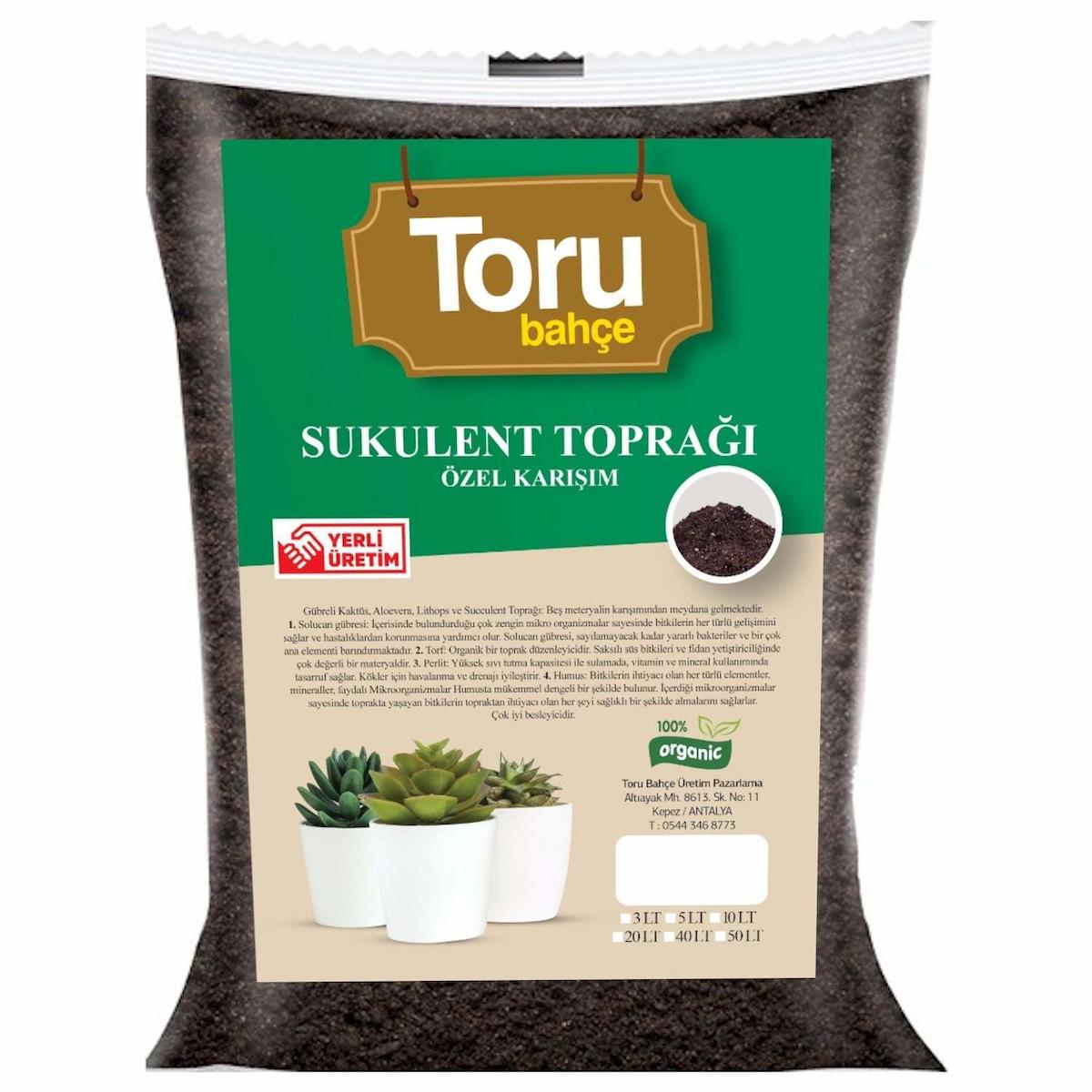 Toru Bahçe Sukulent Toprağı Özel Karışım 20 lt