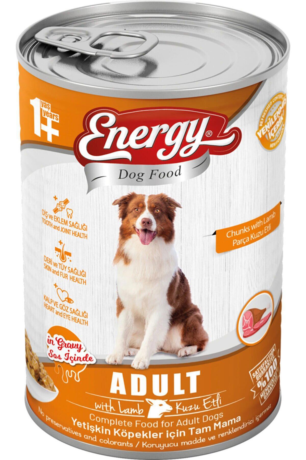 Energy Pet Food Energy Kuzu Etli Yetişkin Islak Köpek Konserve Maması 400 Gram 4 Adet